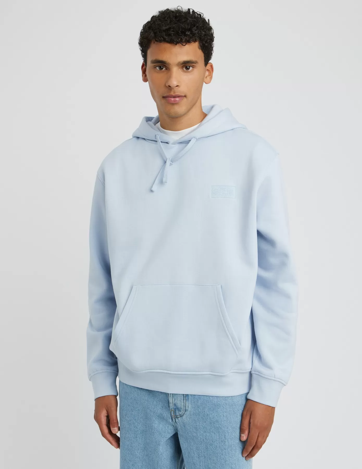 Best Sale BZB Sweat à capuche Bleuclair