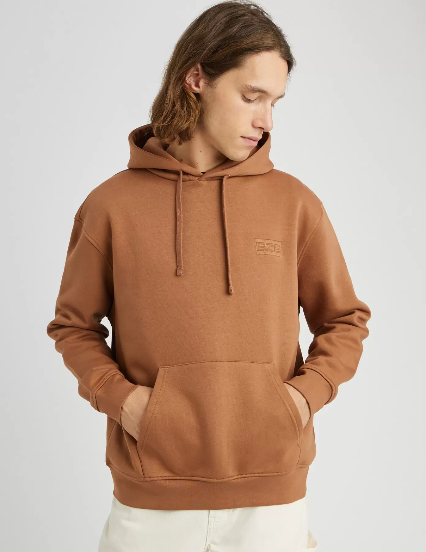 Outlet BZB Sweat à capuche Marroncaramel