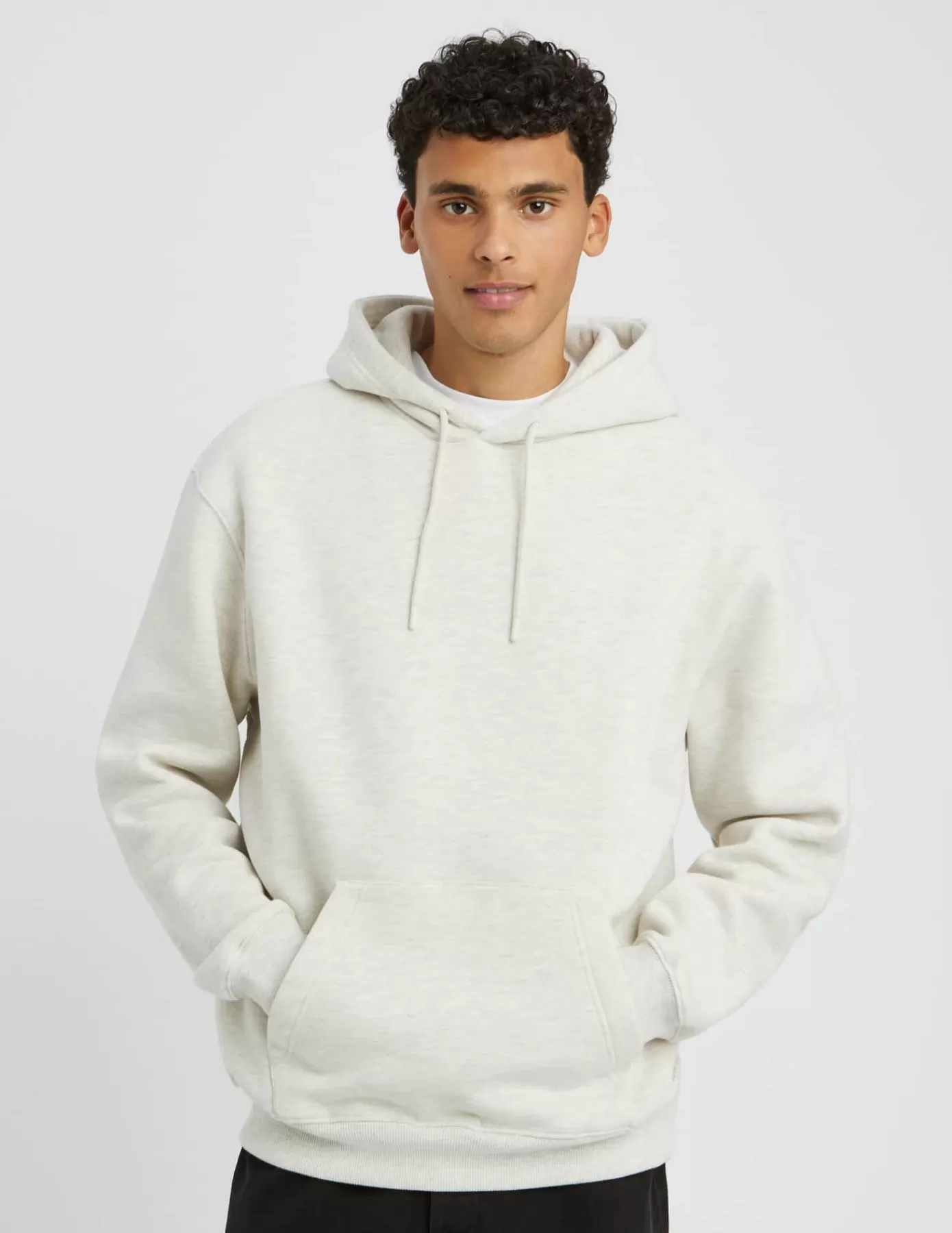 Cheap BZB Sweat à capuche chiné Beige