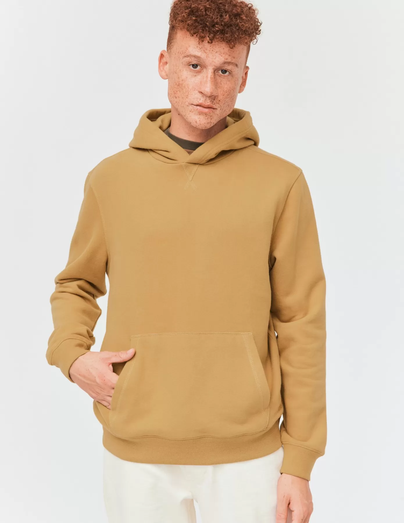 Outlet BZB Sweat à capuche extra doux Beige