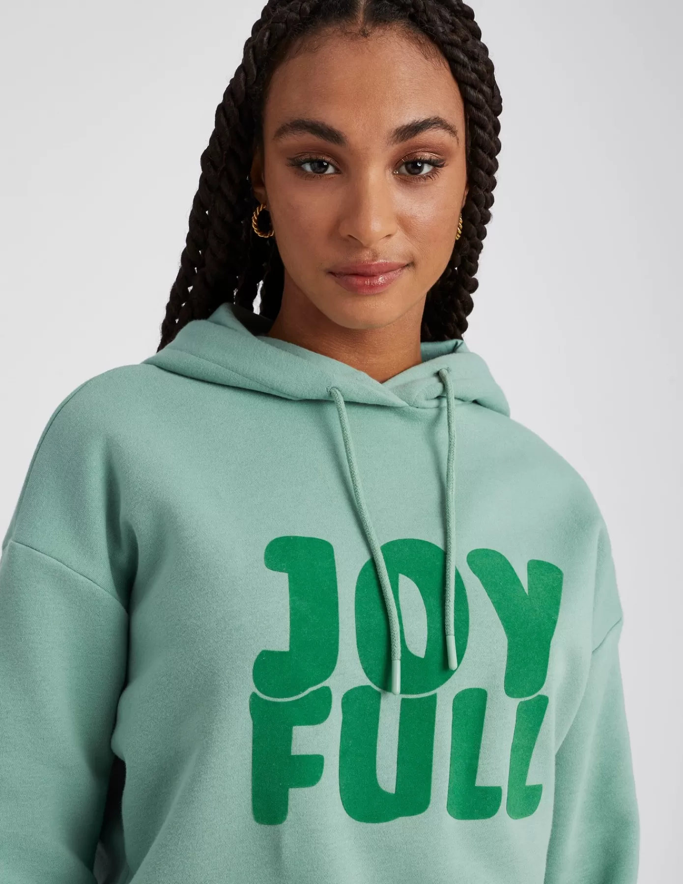 Flash Sale BZB Sweat à capuche imprimé Vertd'eau