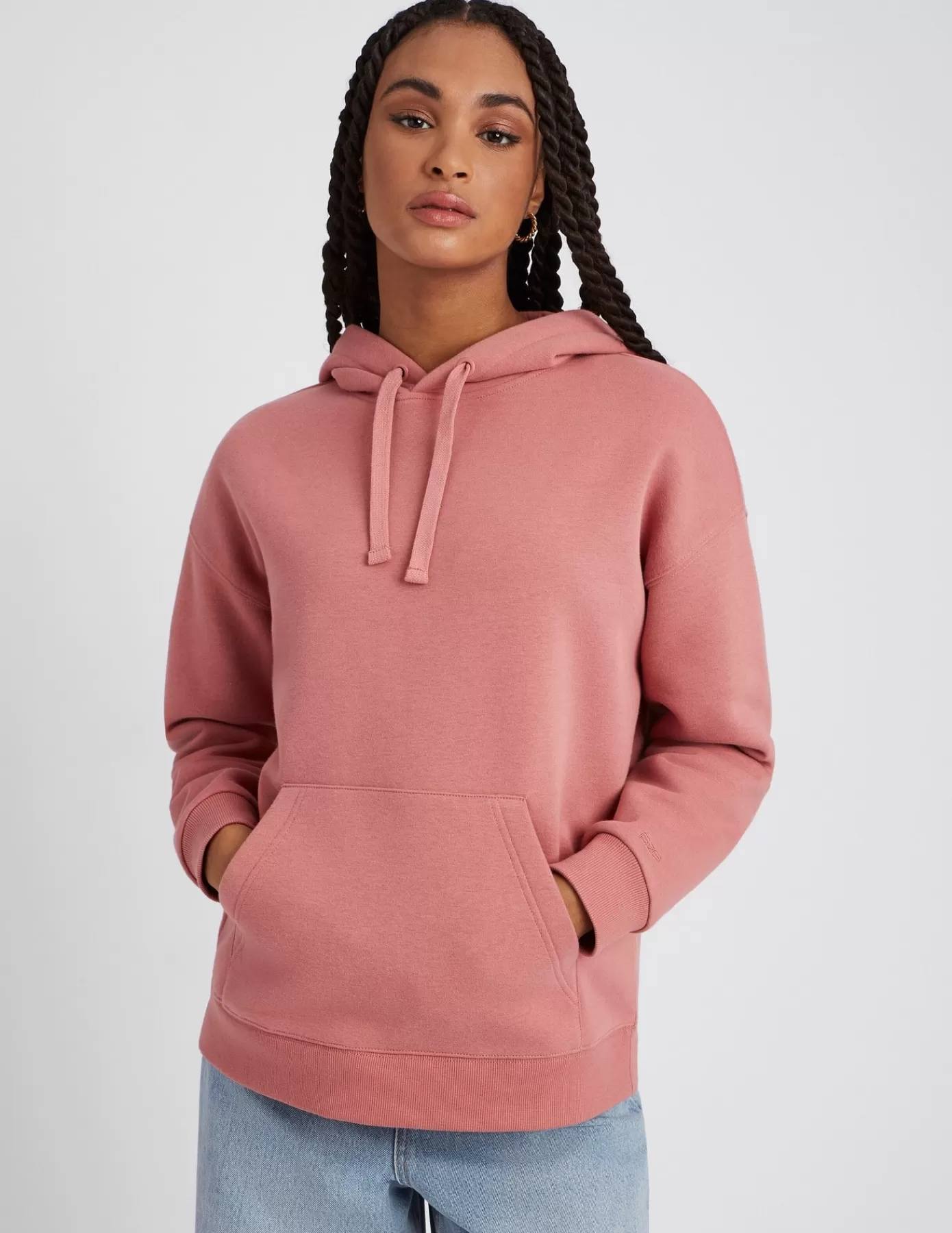 Flash Sale BZB Sweat à capuche uni Rose