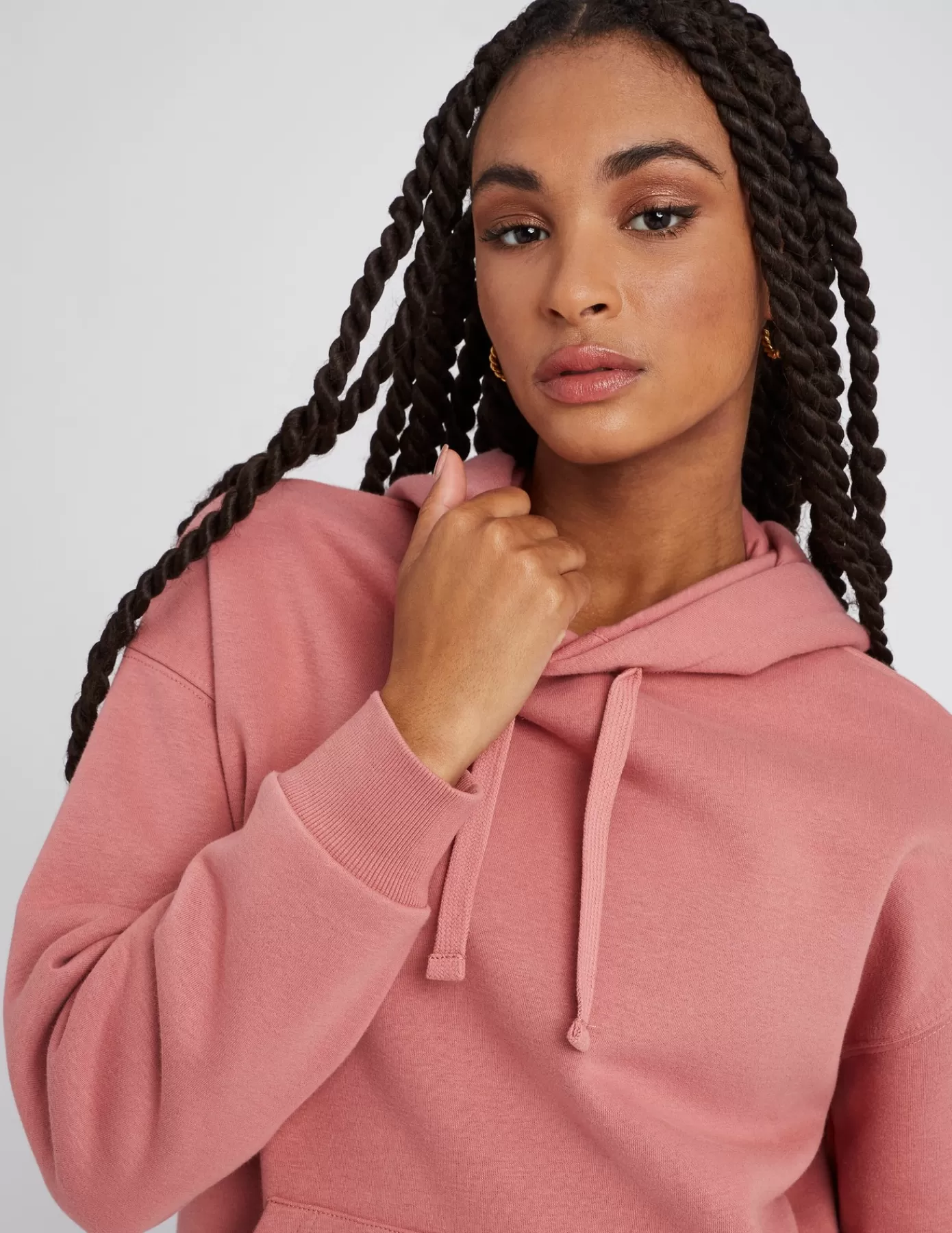 Flash Sale BZB Sweat à capuche uni Rose