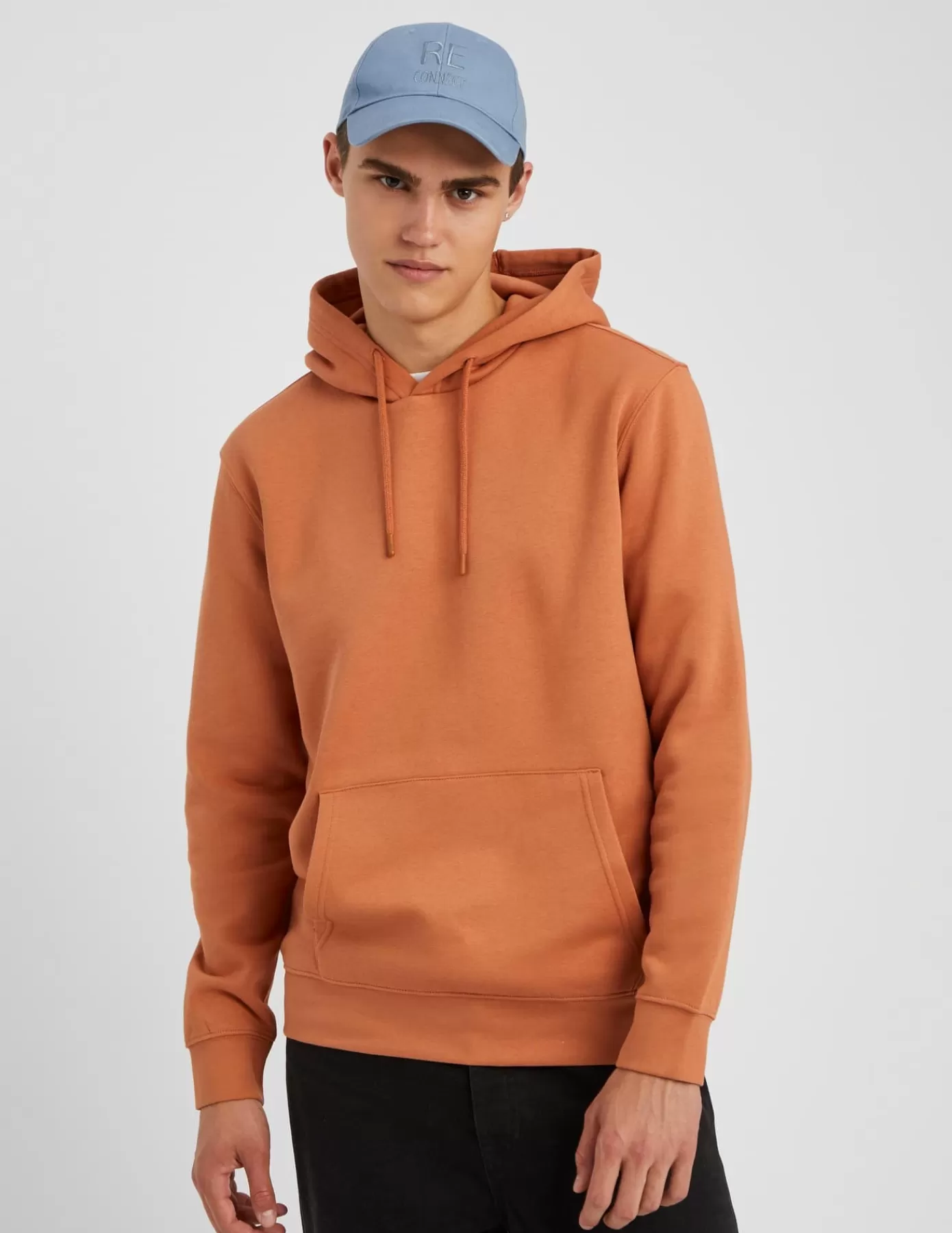 Flash Sale BZB Sweat basique à capuche Pêche