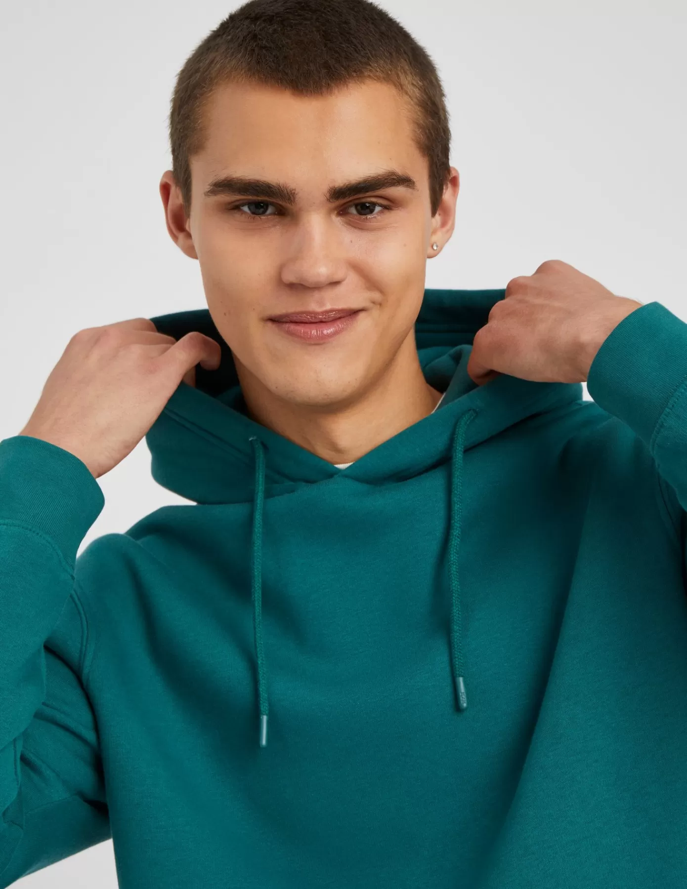 Clearance BZB Sweat basique à capuche Vert