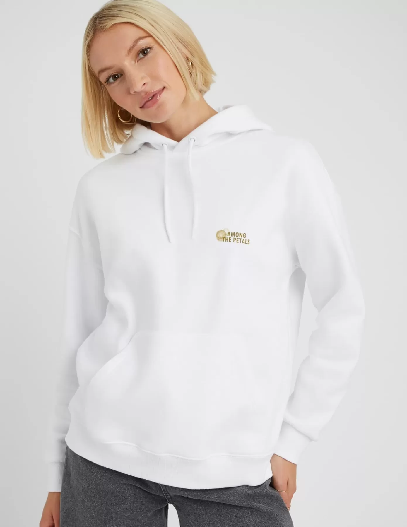 Sale BZB Sweat capuche imprimé dos Blanc