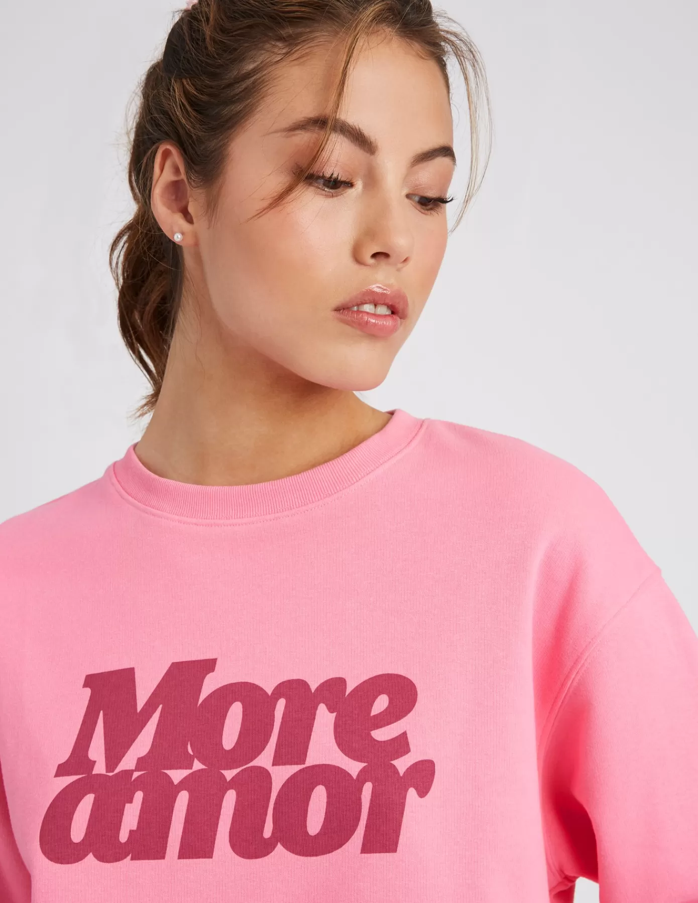 Online BZB Sweat col rond imprimé Rose