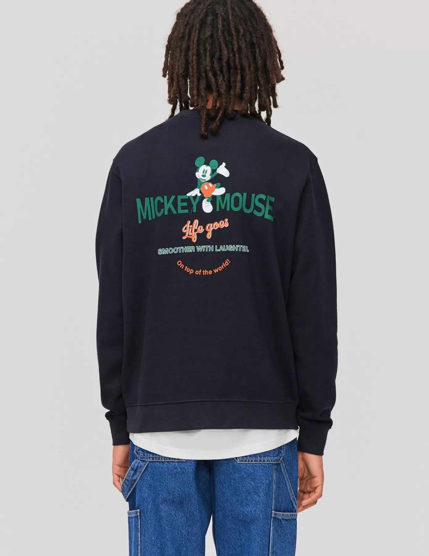 Best BZB Sweat collab MICKEY MOUSE Bleufoncé