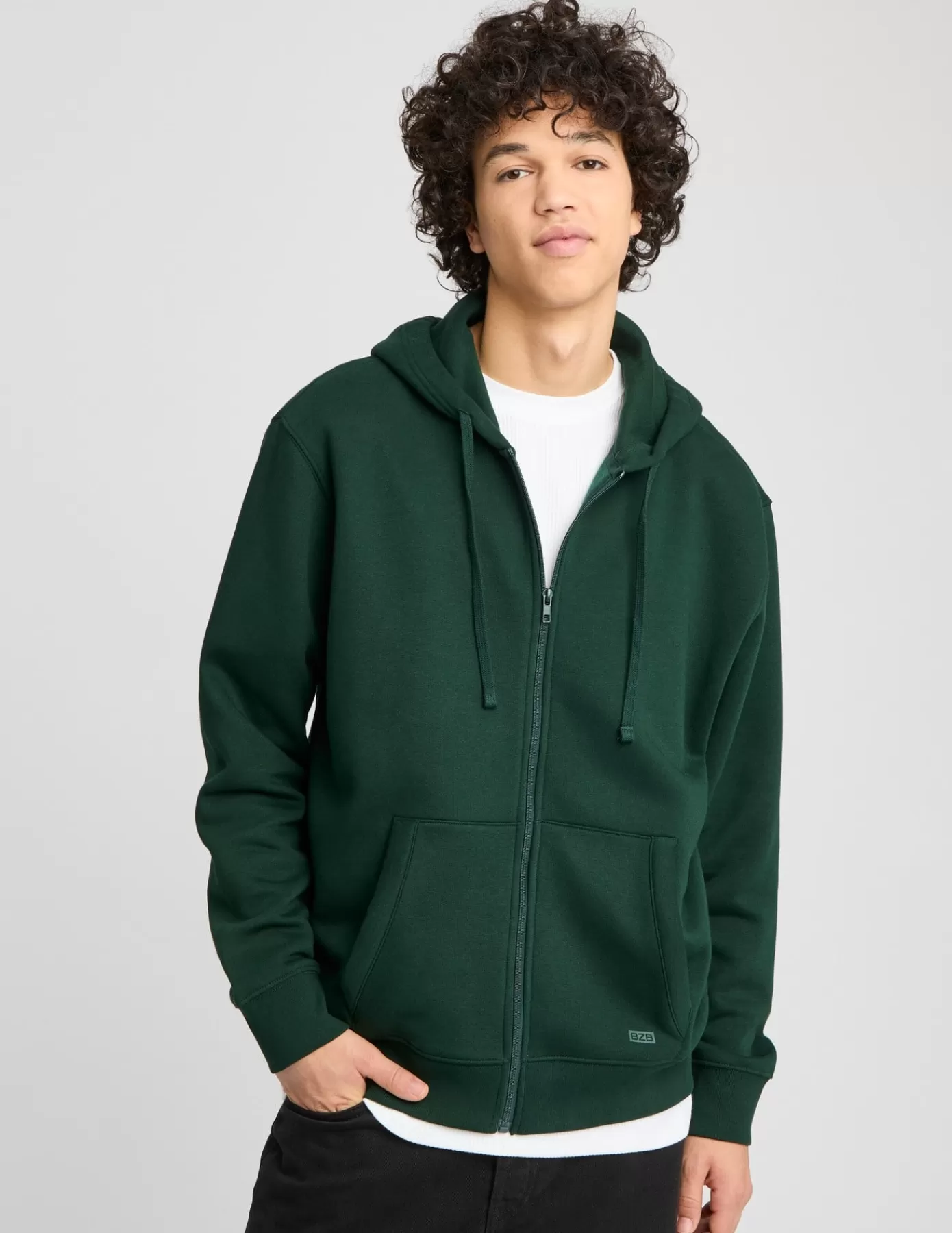 Flash Sale BZB Sweat zippé à capuche Vert