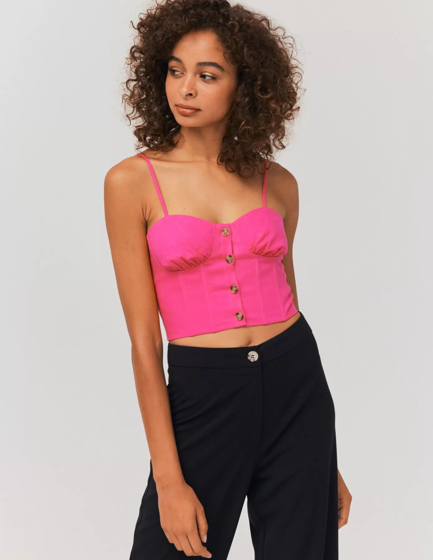 Sale BZB Top corset uni Rose