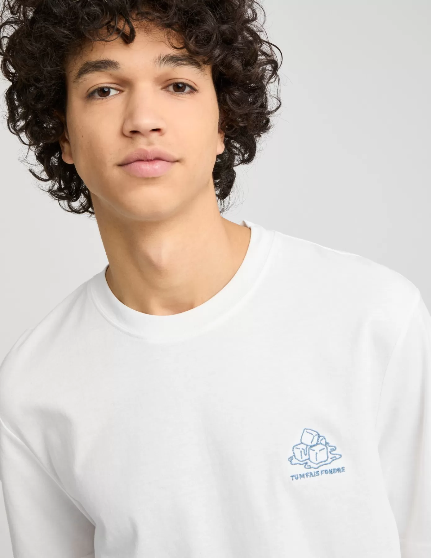 Cheap BZB T-shirt brodé Blanc