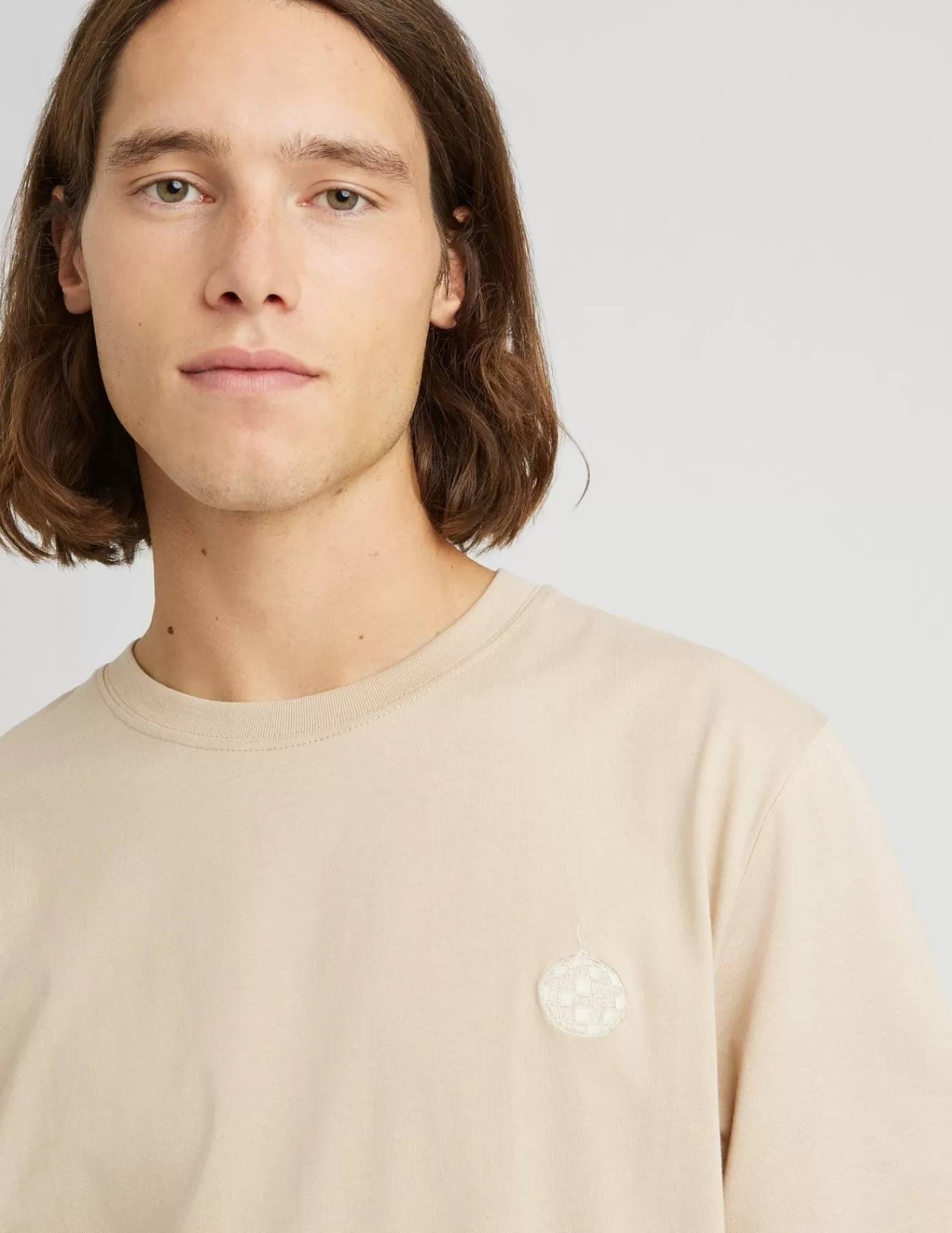 Cheap BZB T-shirt brodé Beige