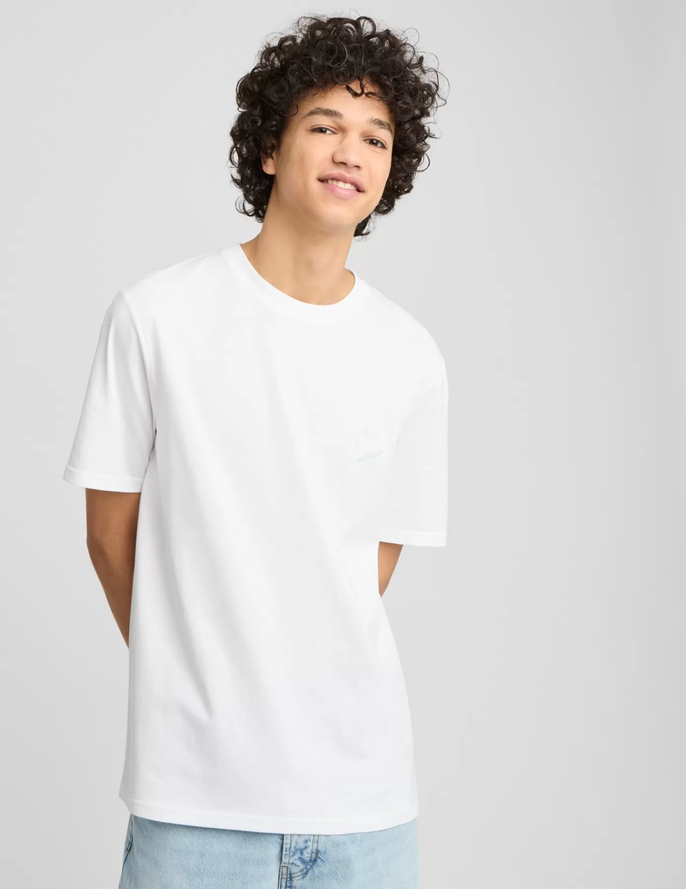 Cheap BZB T-shirt brodé Blanc