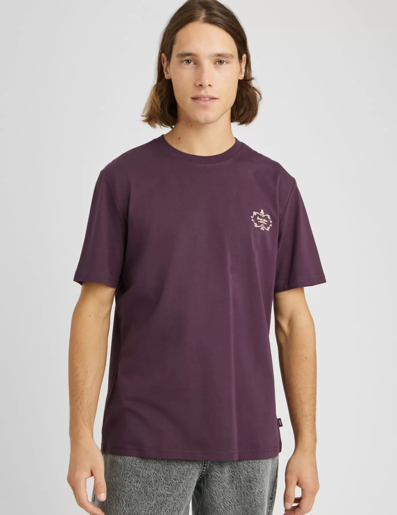 Shop BZB T-shirt brodé Violet