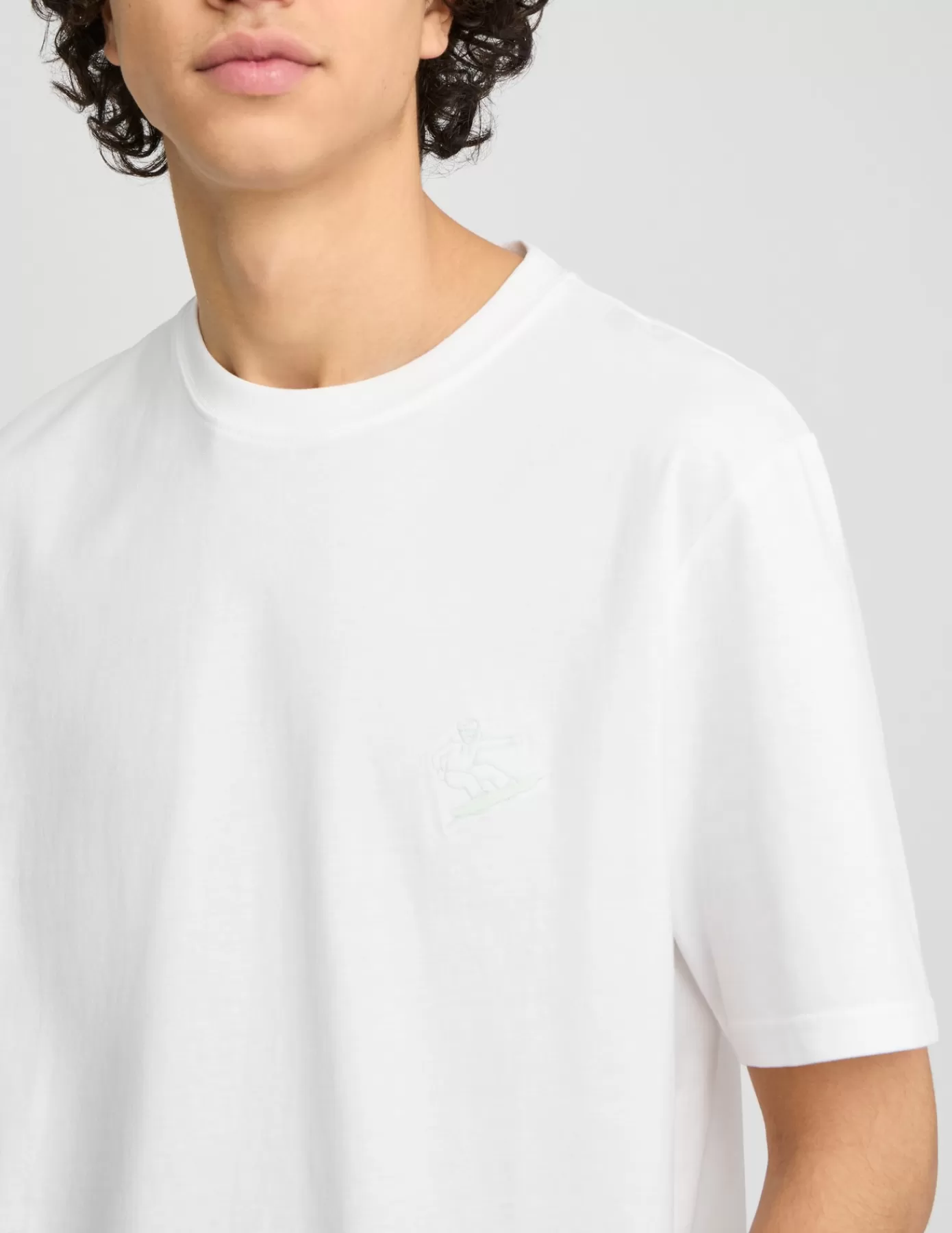 Cheap BZB T-shirt brodé Blanc