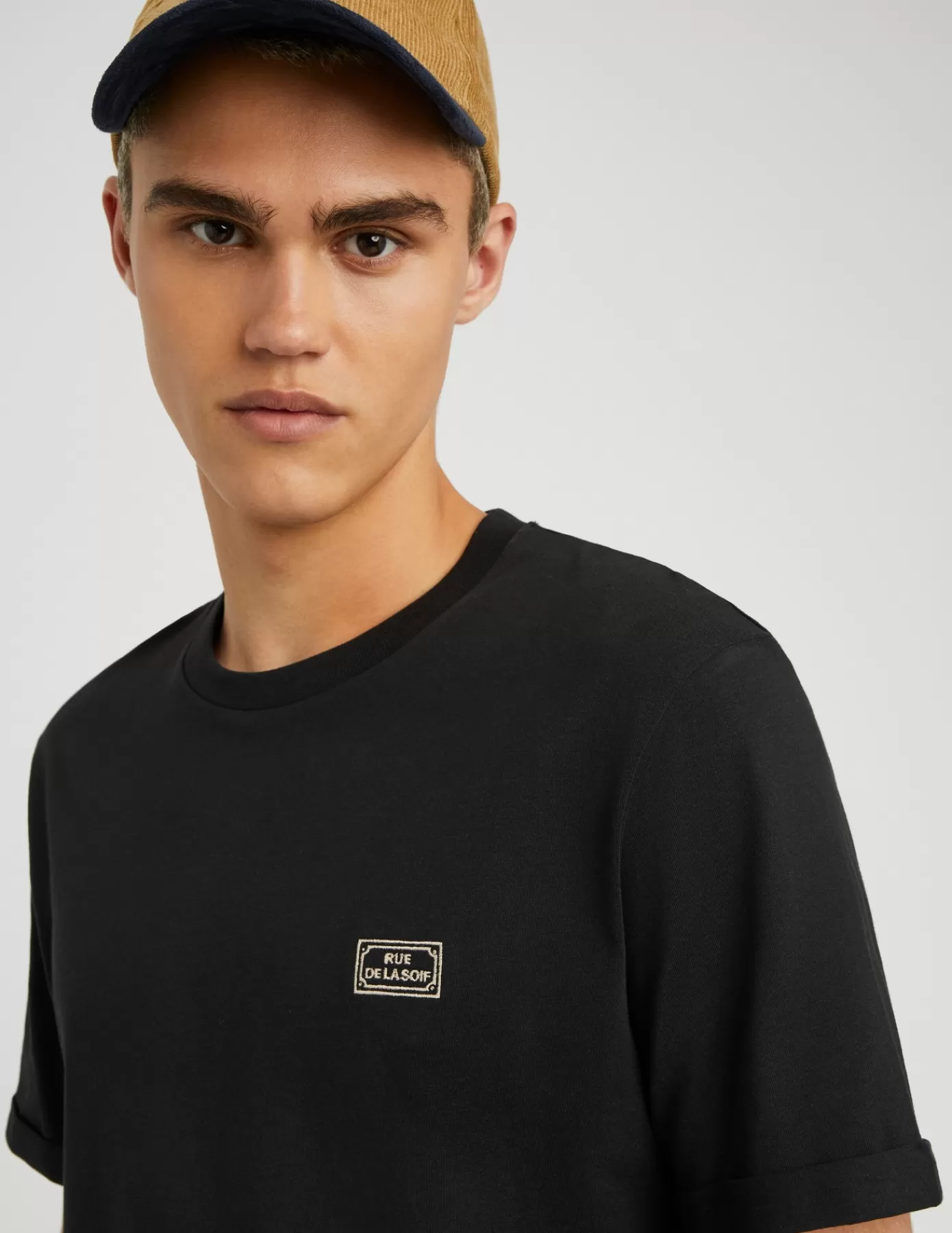 Shop BZB T-shirt broderie apéro Noir