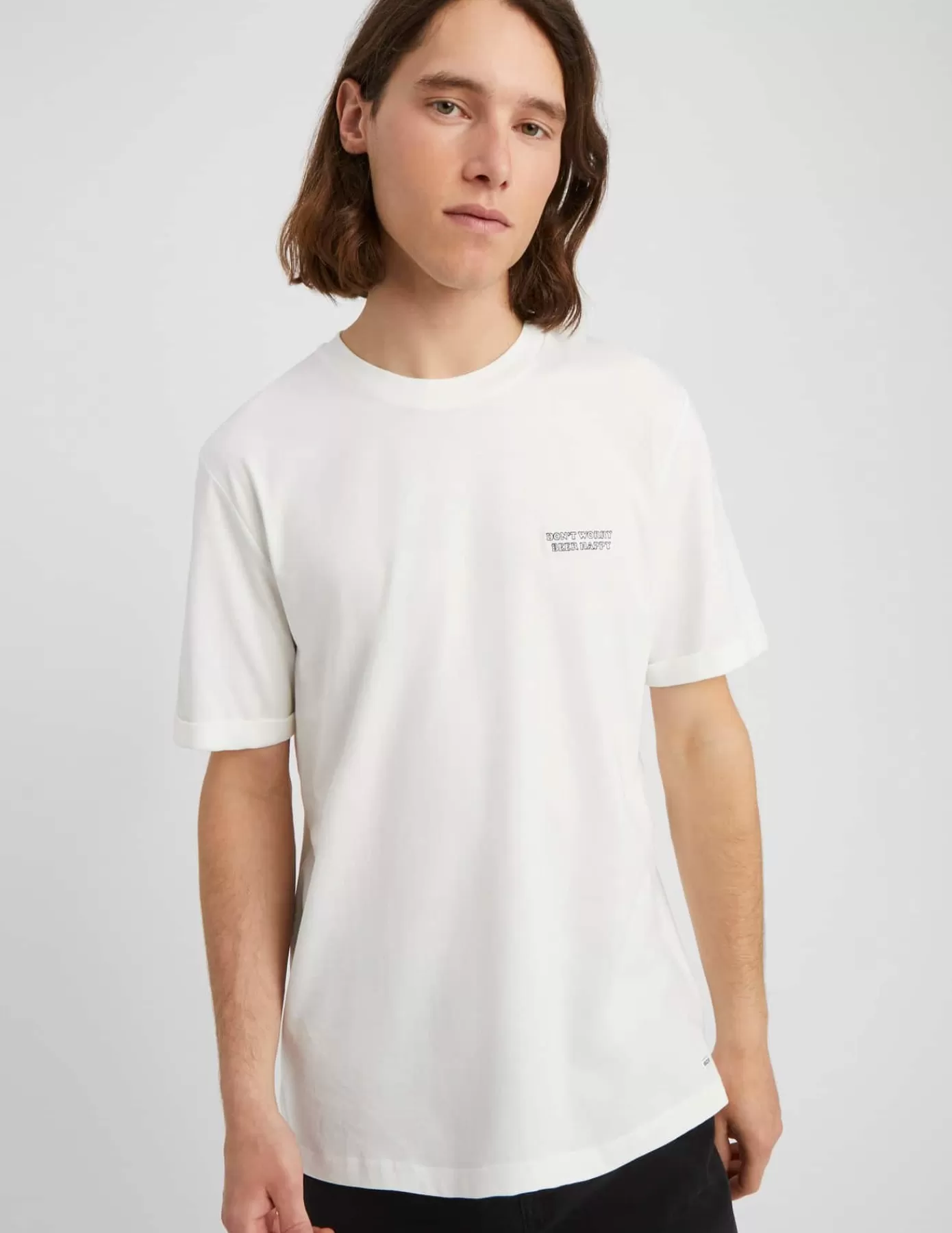 Cheap BZB T-shirt broderie apéro Blancécru