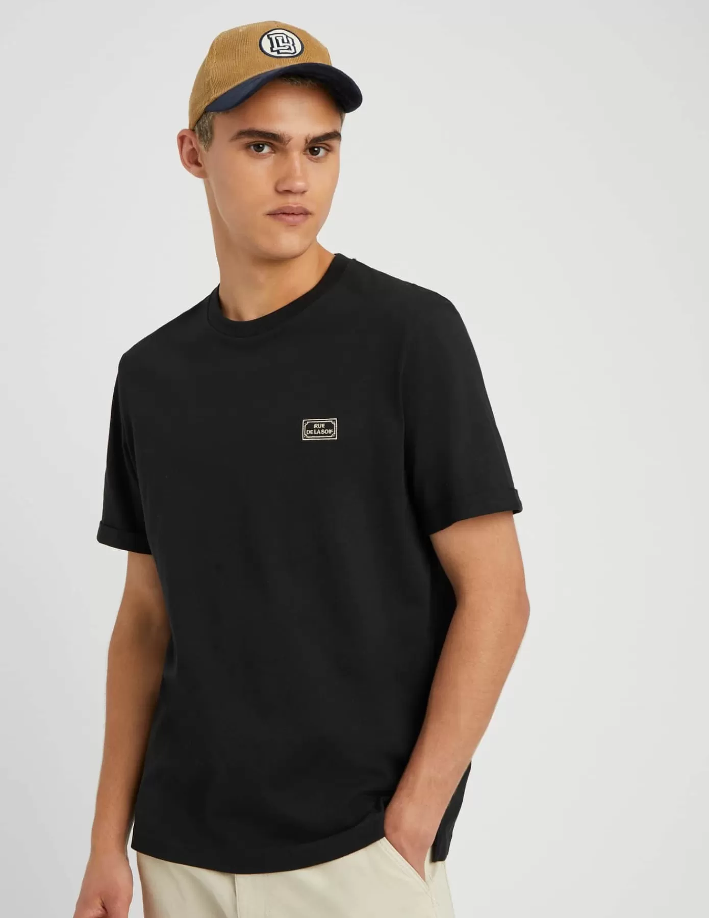 Shop BZB T-shirt broderie apéro Noir