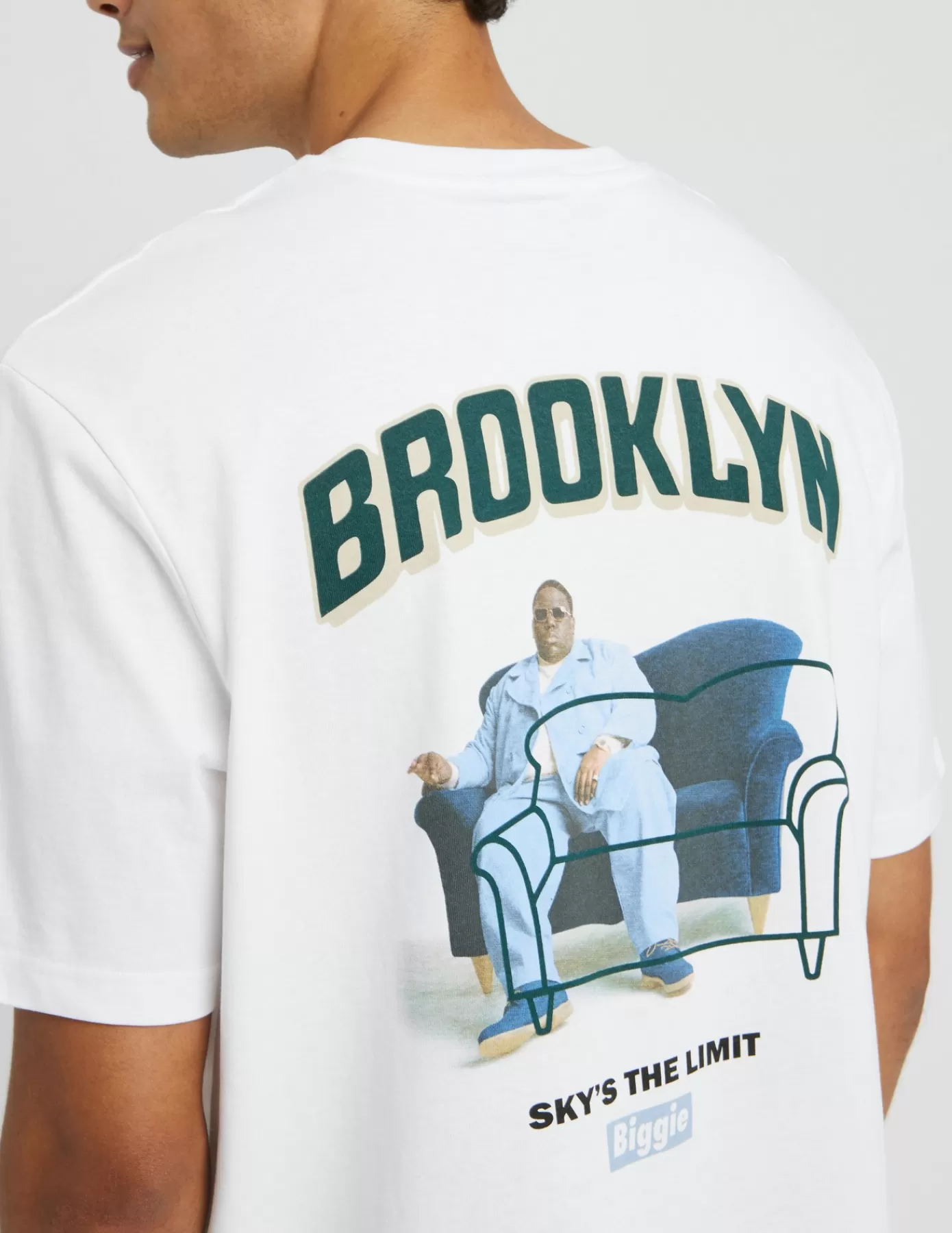 Flash Sale BZB T-shirt collab "BIGGIE" Blanc