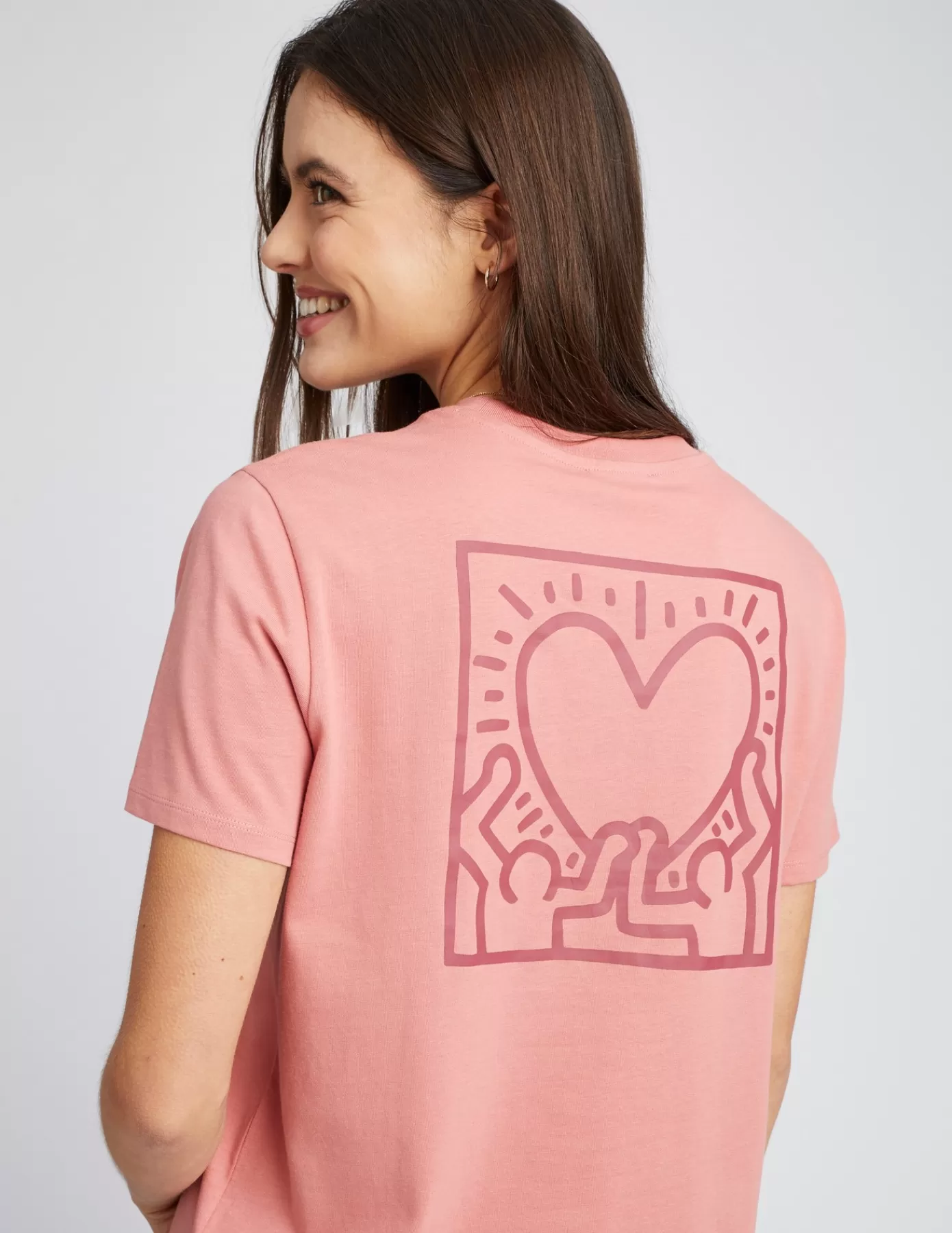 Cheap BZB T-shirt collab Keith Haring Rose