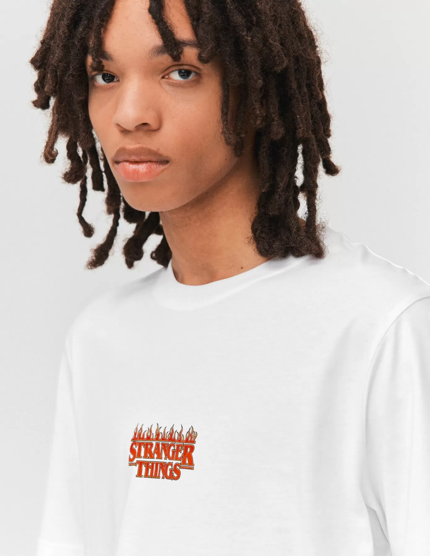 Flash Sale BZB T-shirt collab "STRANGER THINGS" Blanc