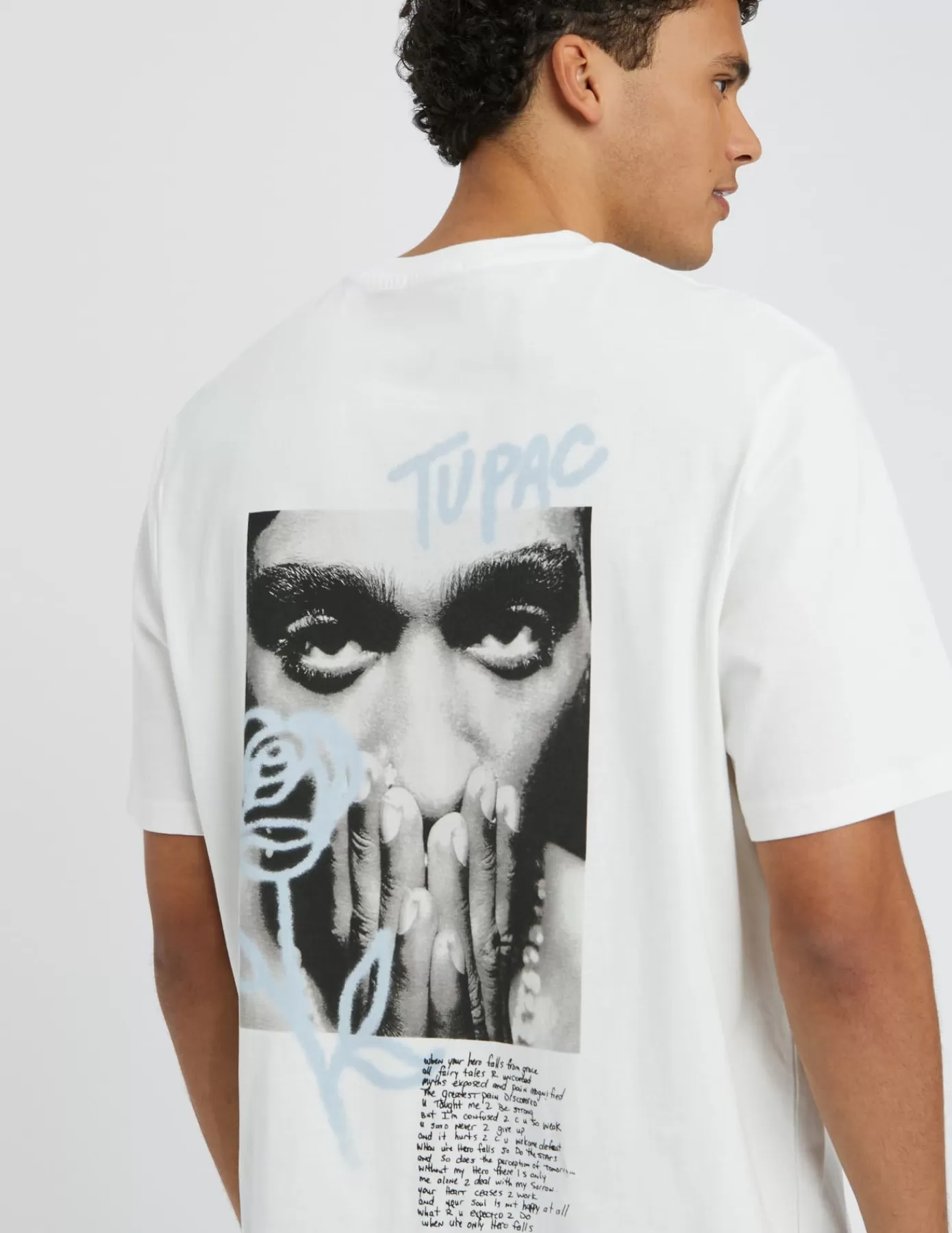 Hot BZB T-shirt collab "Tupac" Blancécru