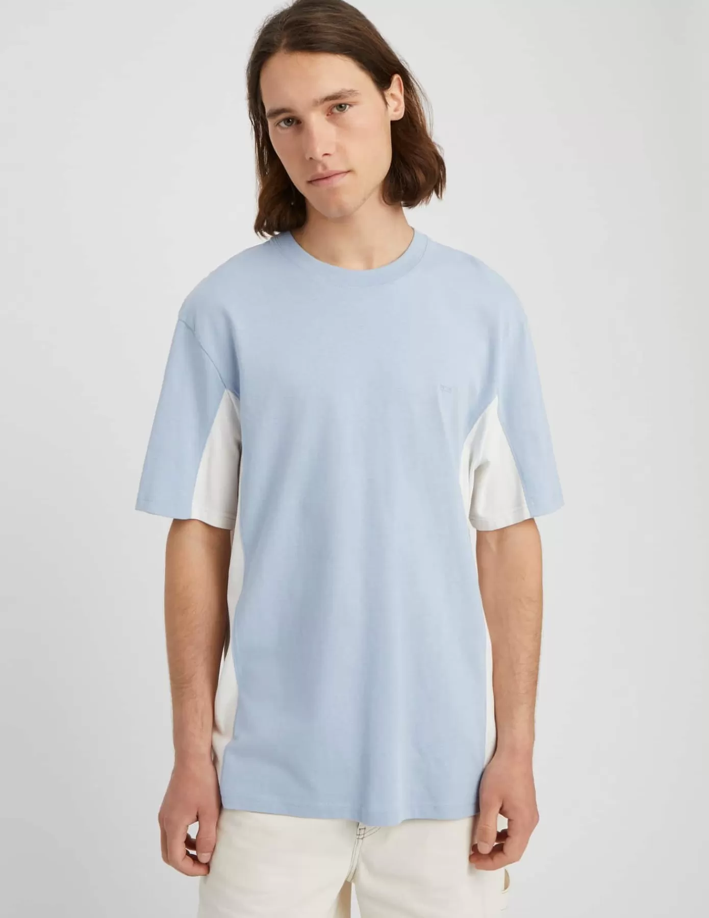 Discount BZB T-shirt colorblock Bleuclair