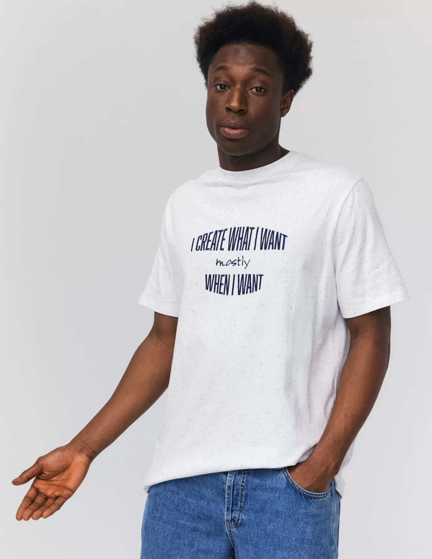 Best Sale BZB T-shirt fantaisie imprimé Blanc