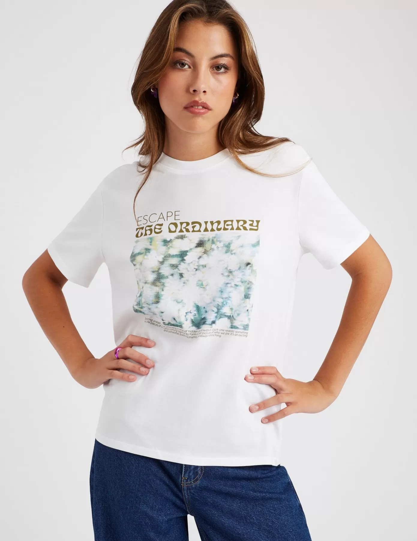 Hot BZB T-shirt imprimé Blanc