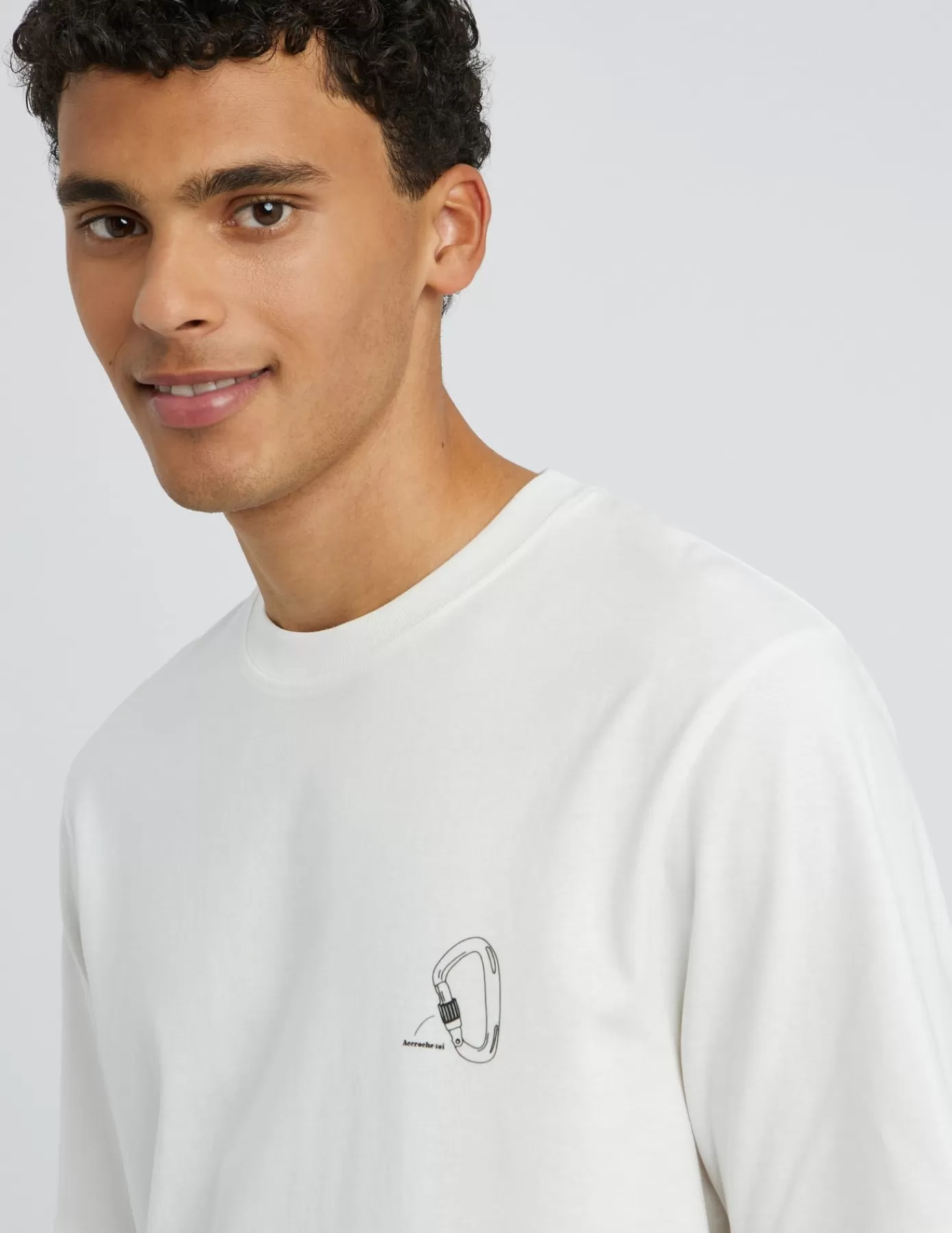 Cheap BZB T-shirt imprimé Blancécru