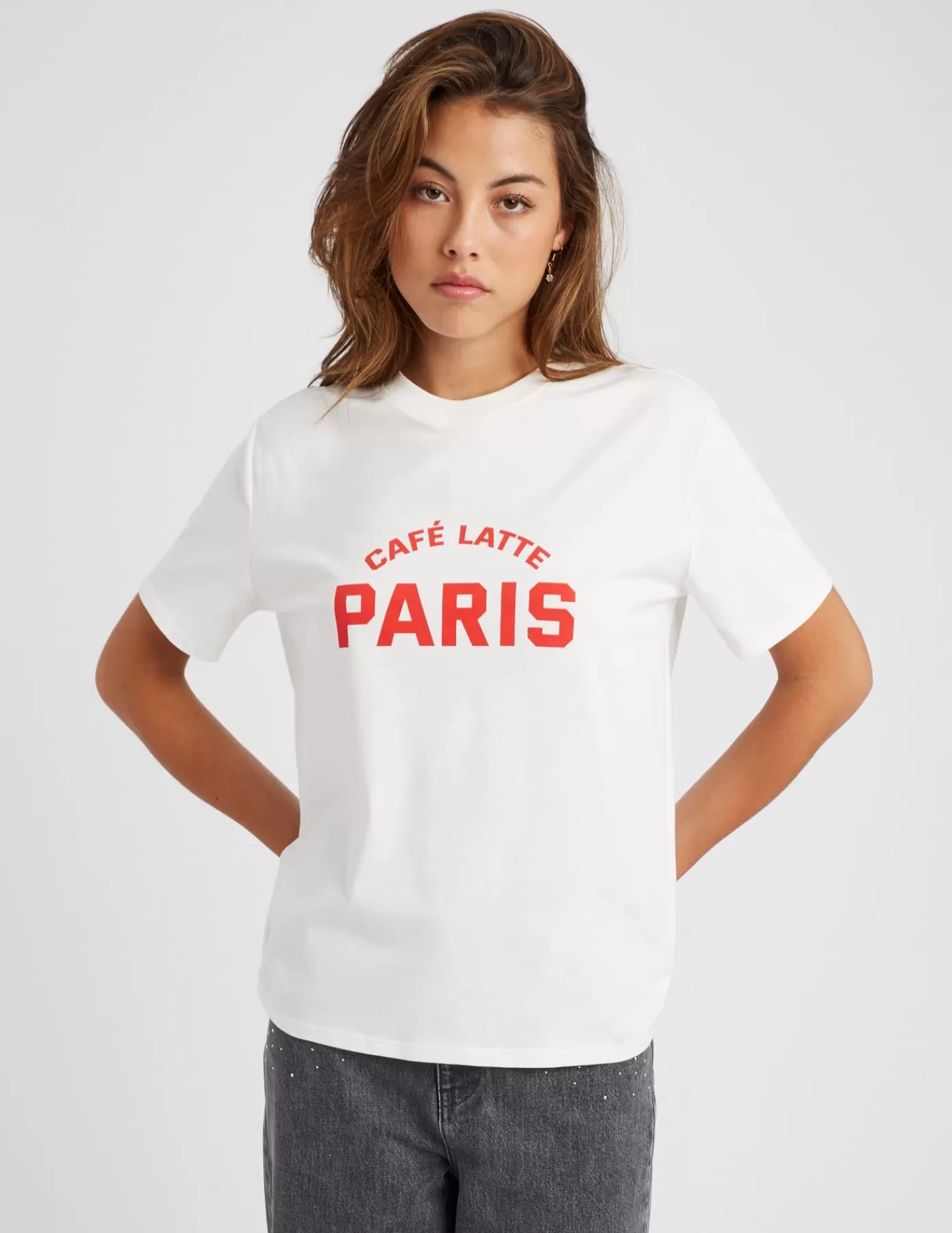 Hot BZB T-shirt imprimé Blancécru