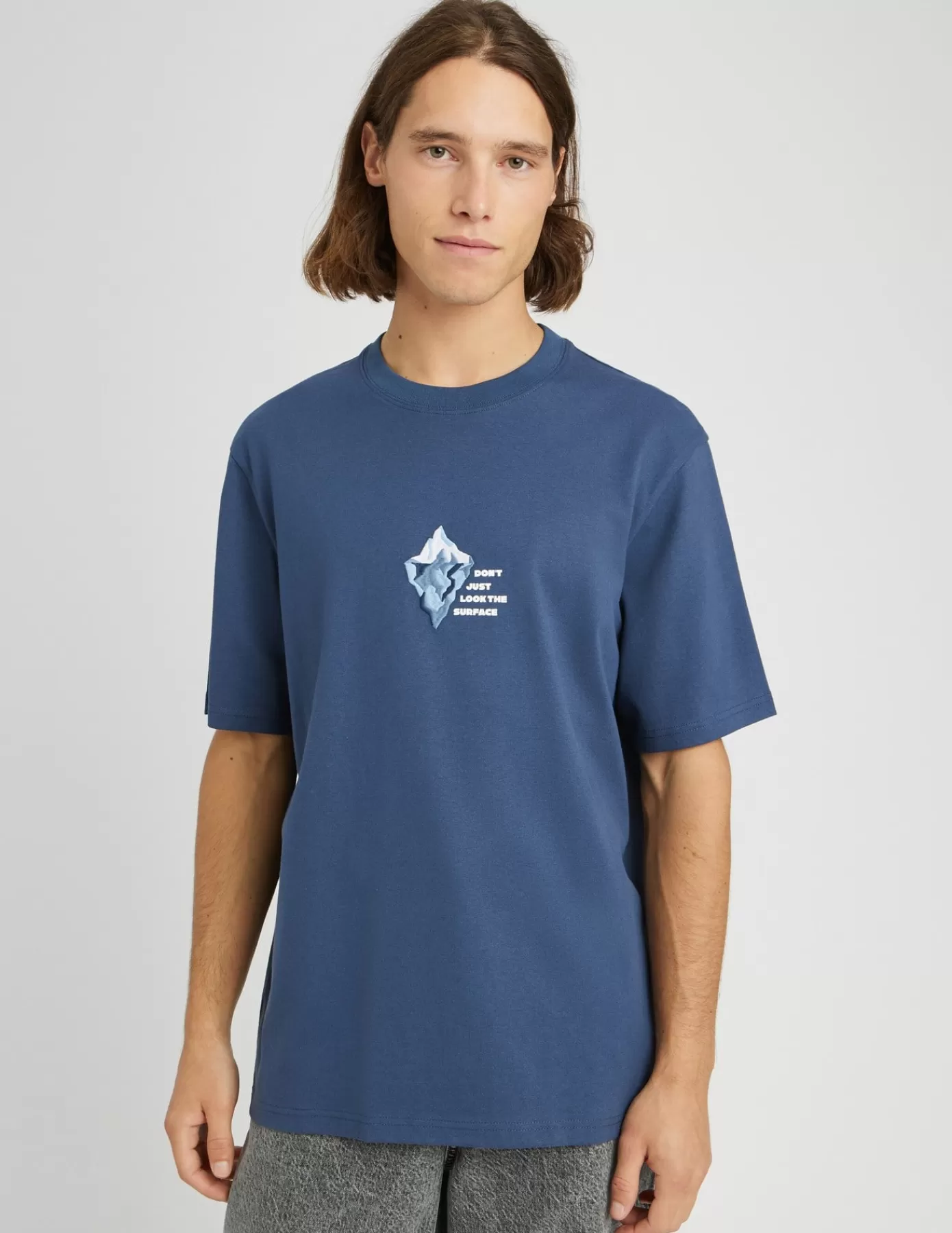 Flash Sale BZB T-shirt imprimé BleuMarine