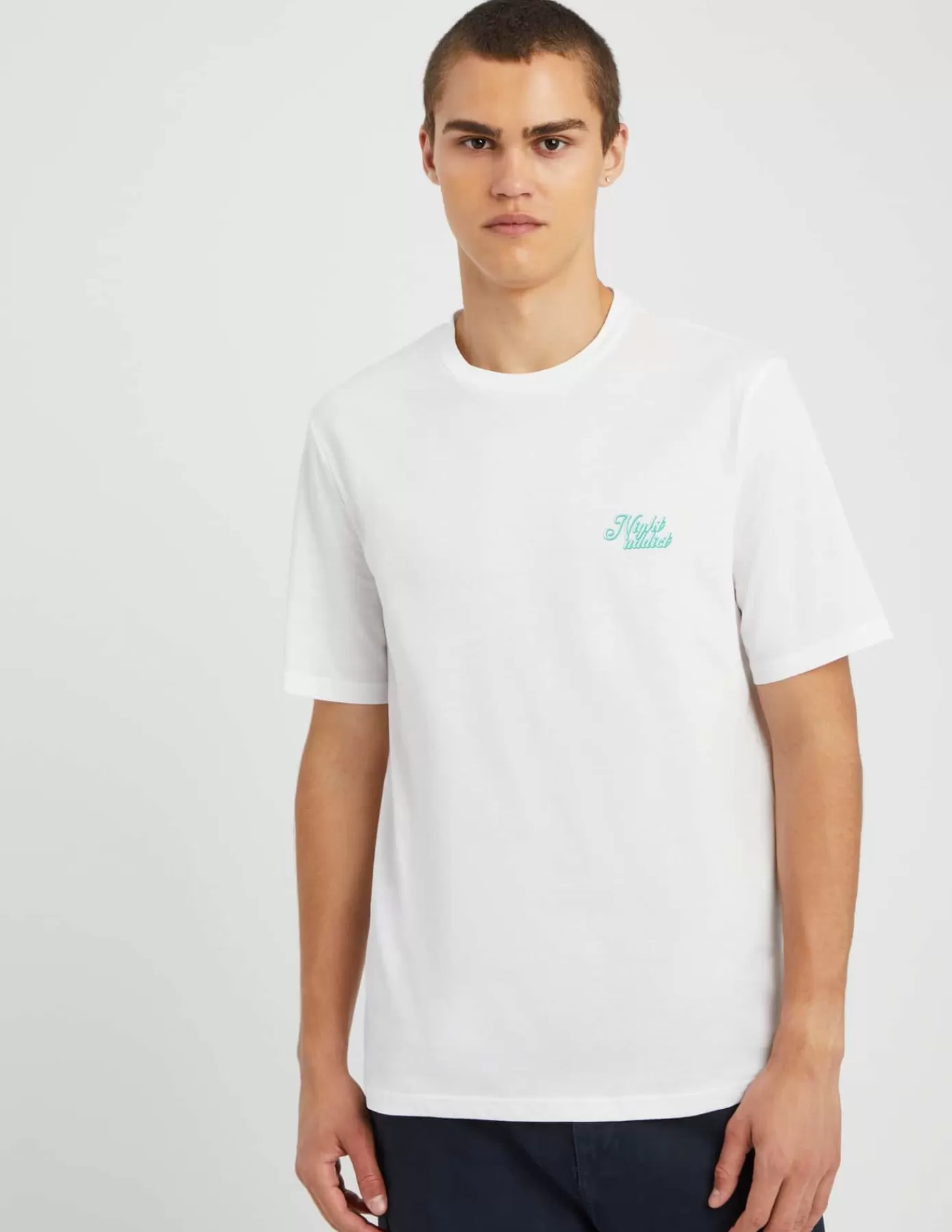 Sale BZB T-shirt imprimé devant dos Blanc