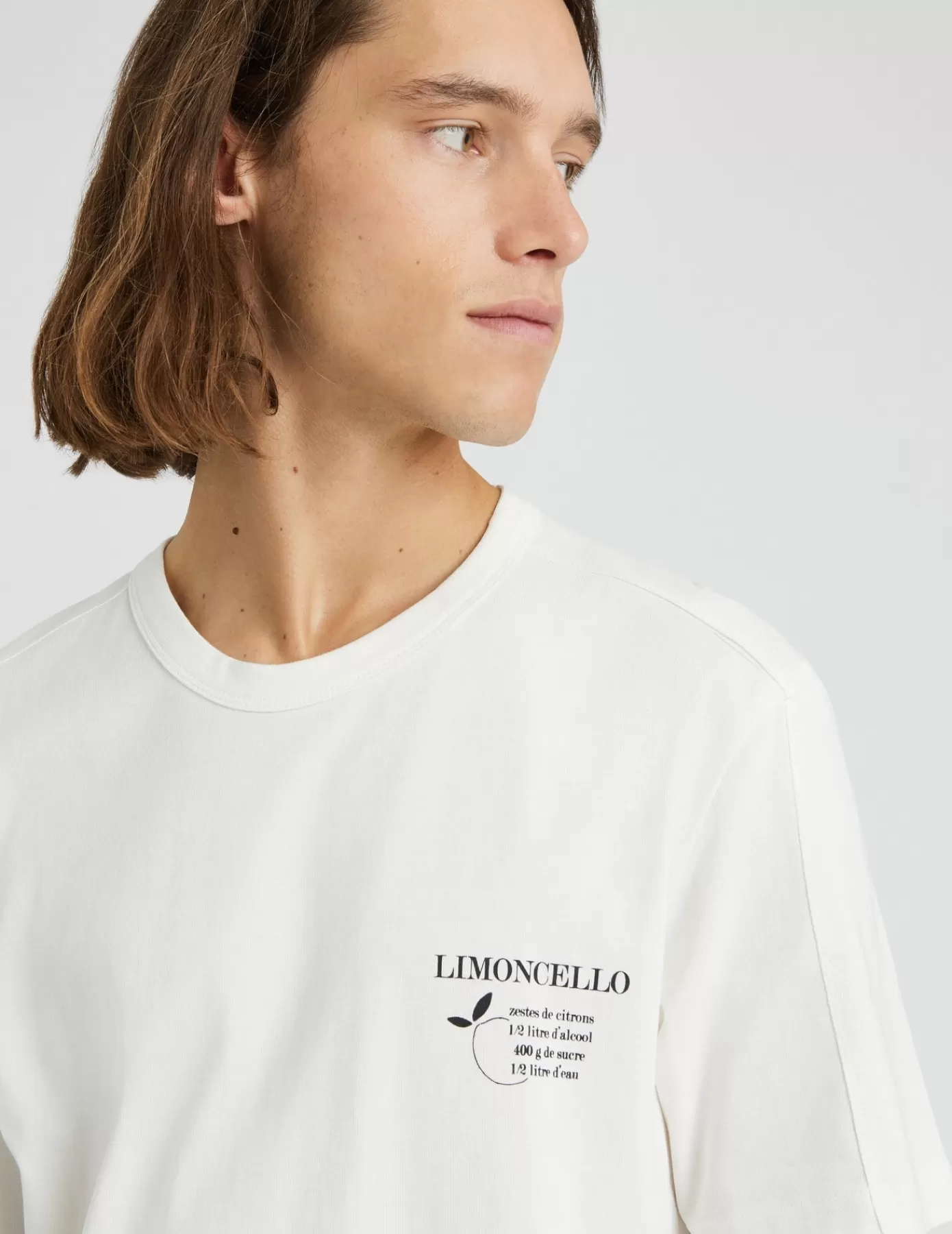 Cheap BZB T-shirt imprimé limoncello Blancécru