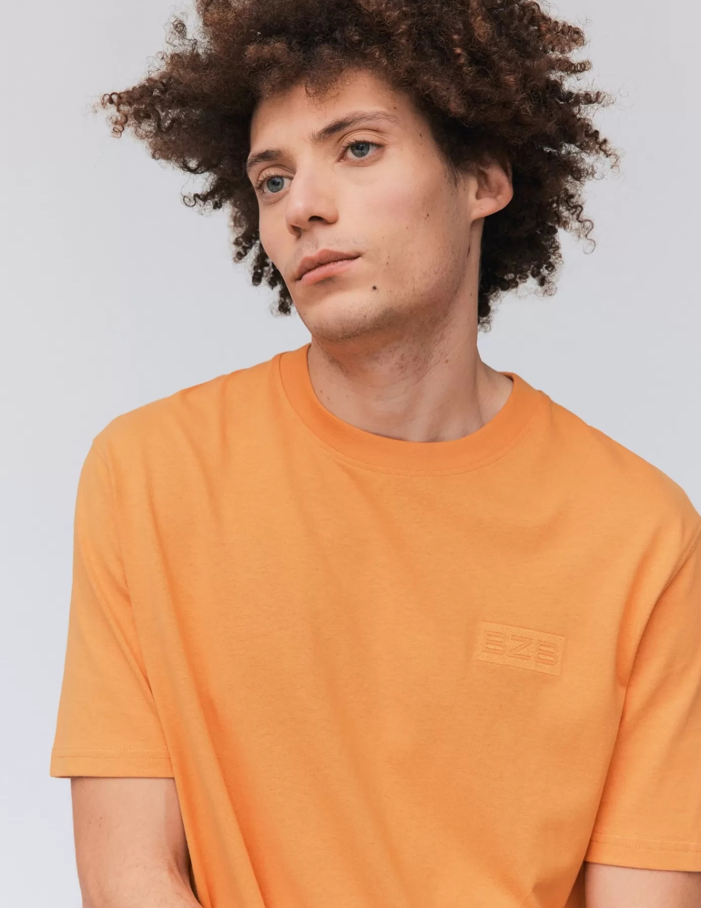 Sale BZB T-shirt loose brodé Orange