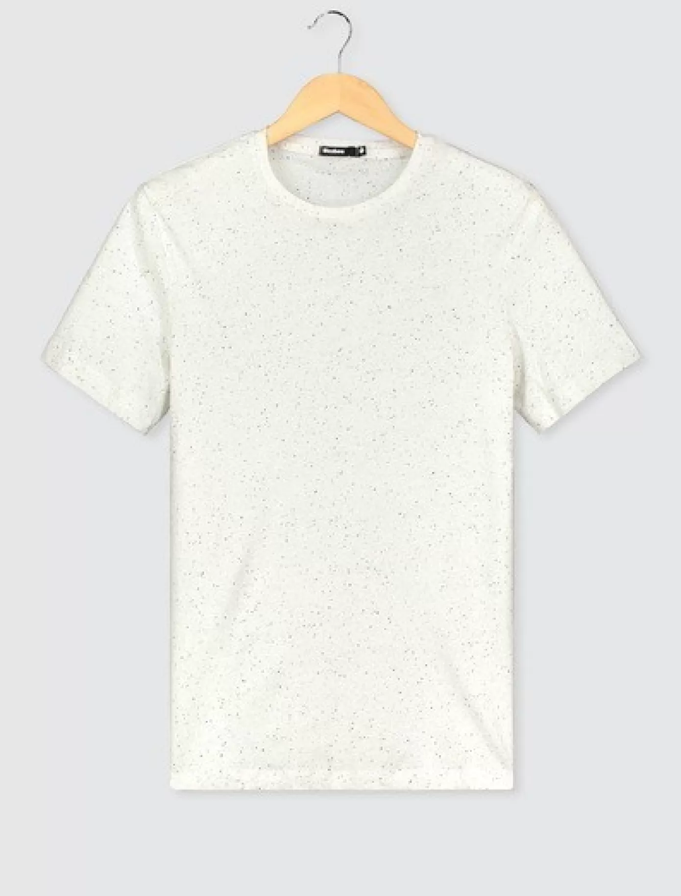 Store BZB T-shirt matière fantaisie Neps Blancécru