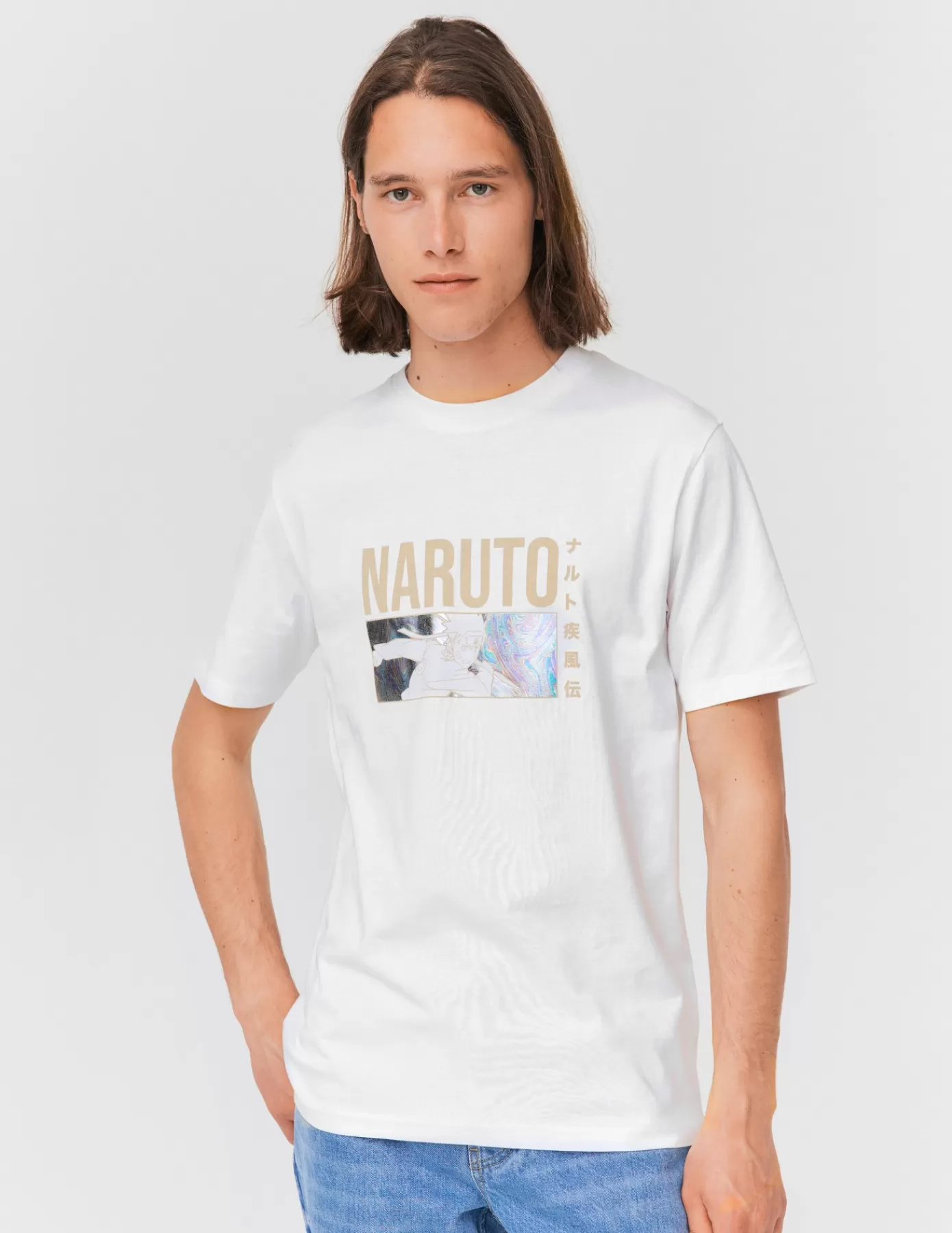 Hot BZB T-shirt NARUTO Blanc