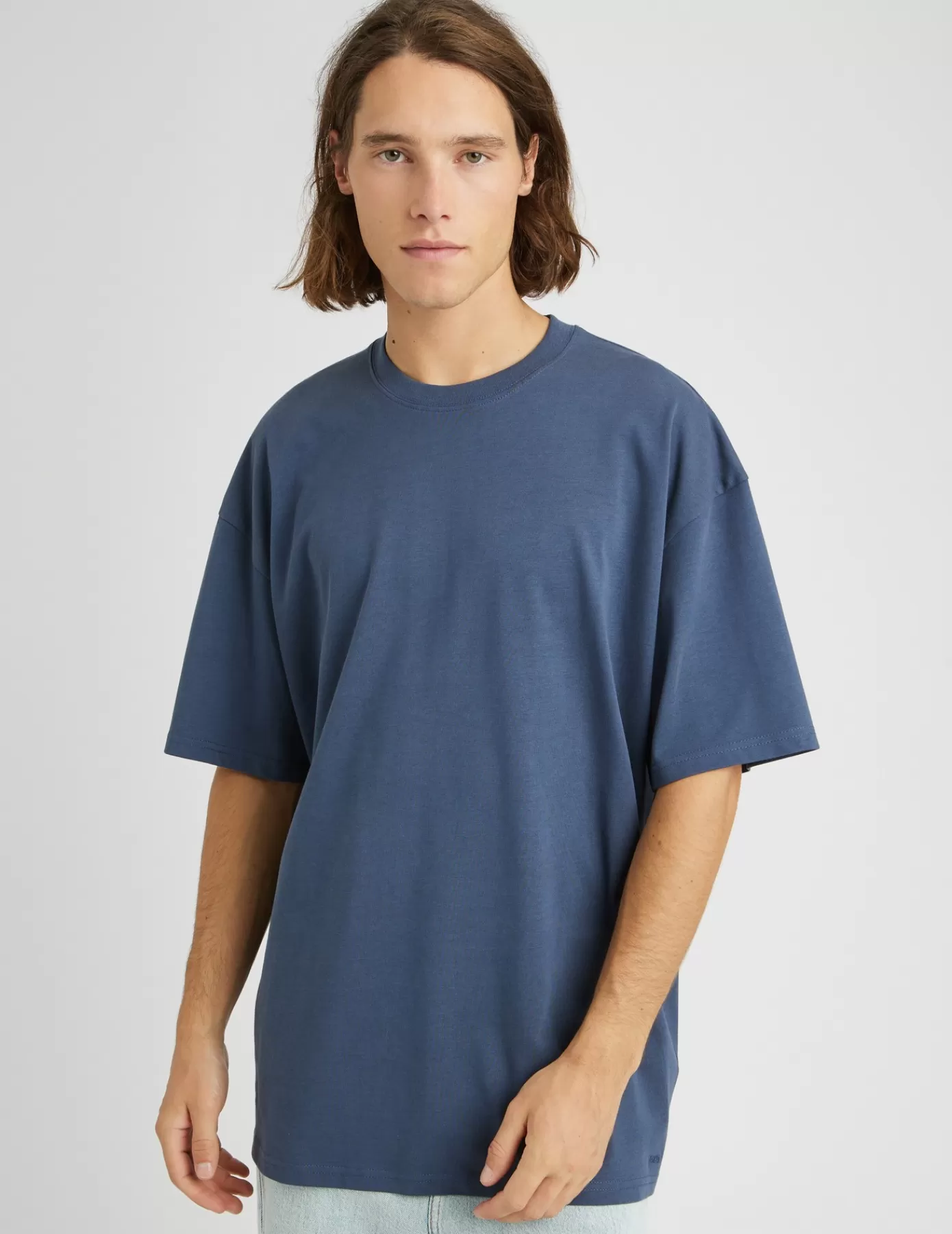 Cheap BZB T-shirt oversize BleuMarine