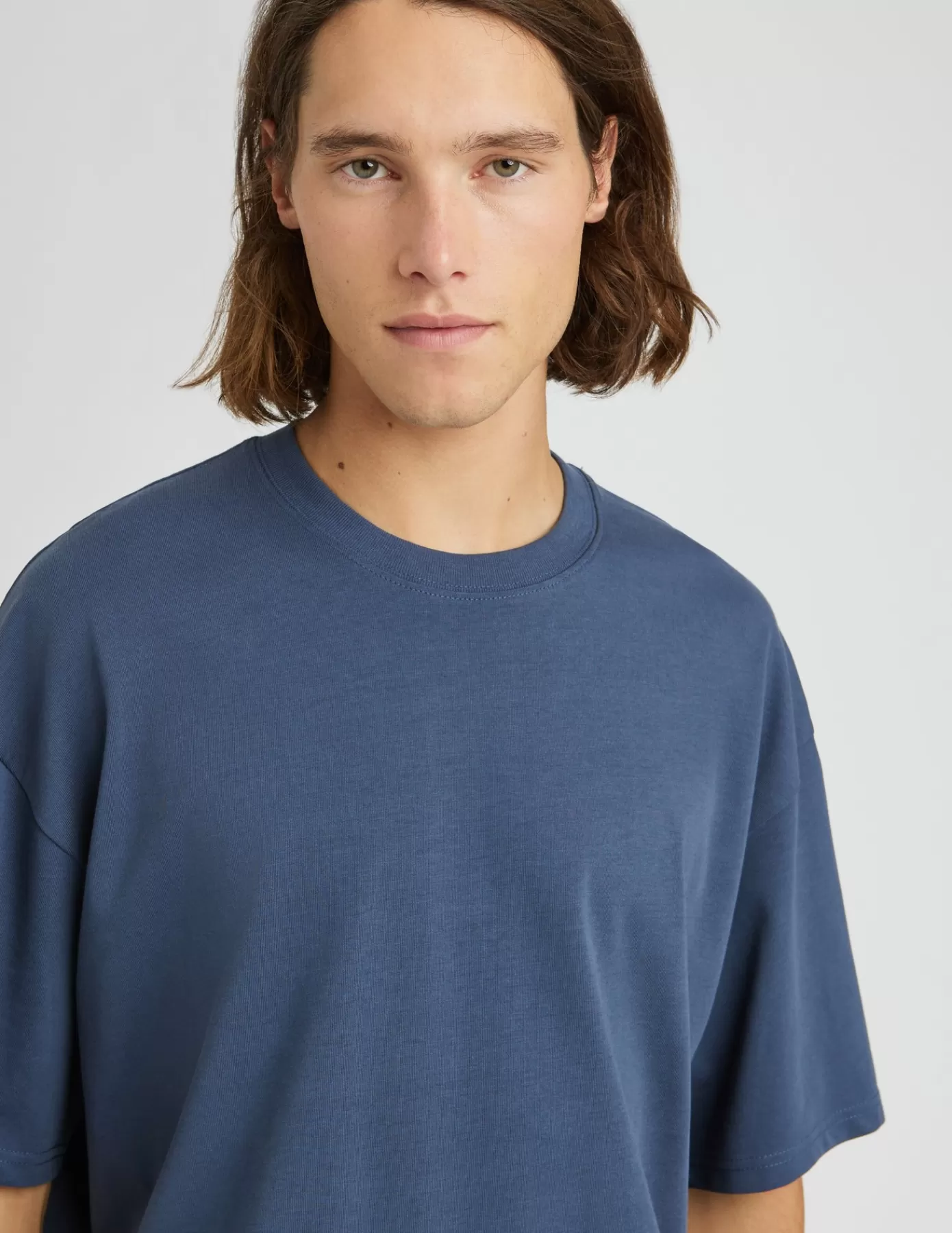 Cheap BZB T-shirt oversize BleuMarine