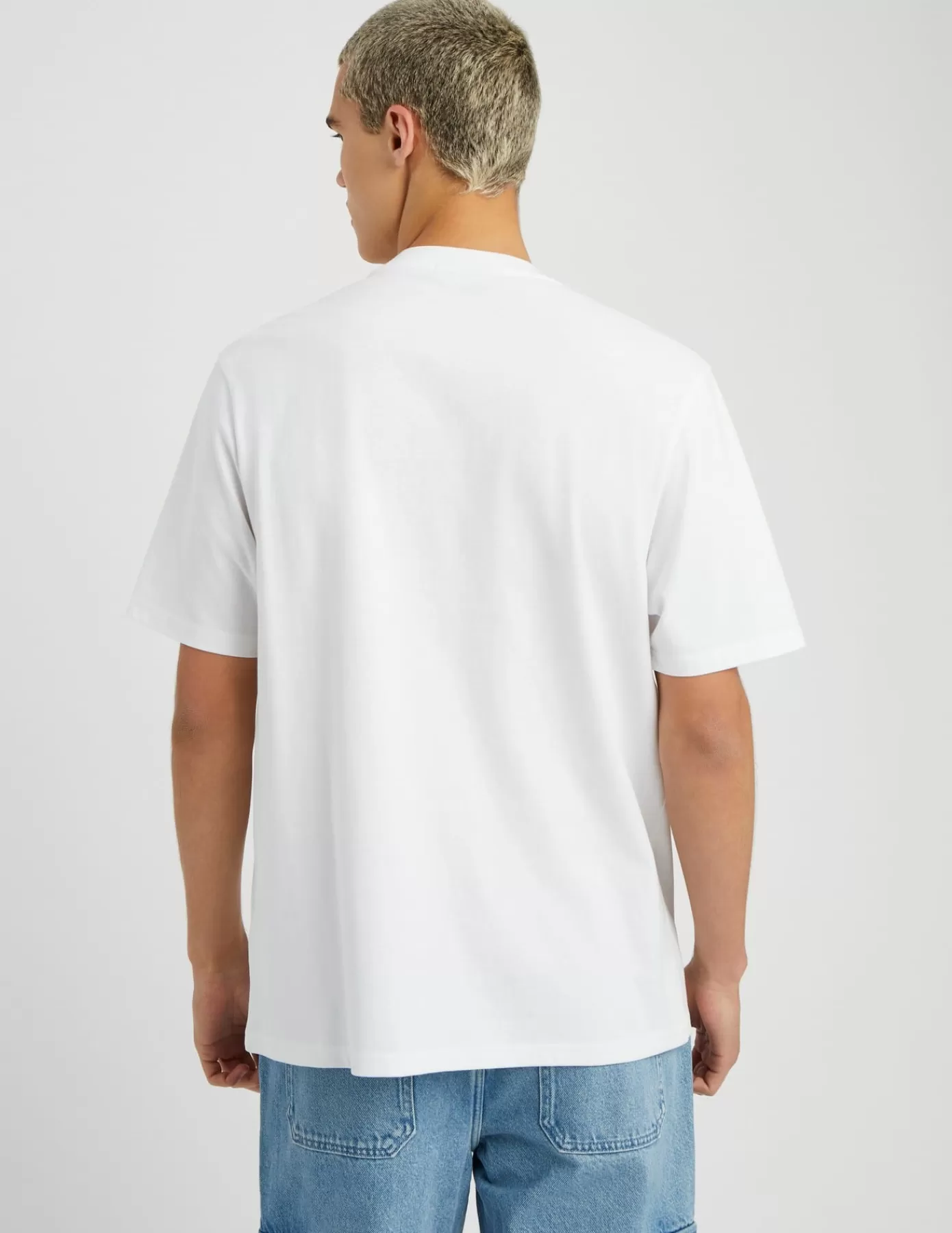 Best BZB T-shirt poche brodé Blanc