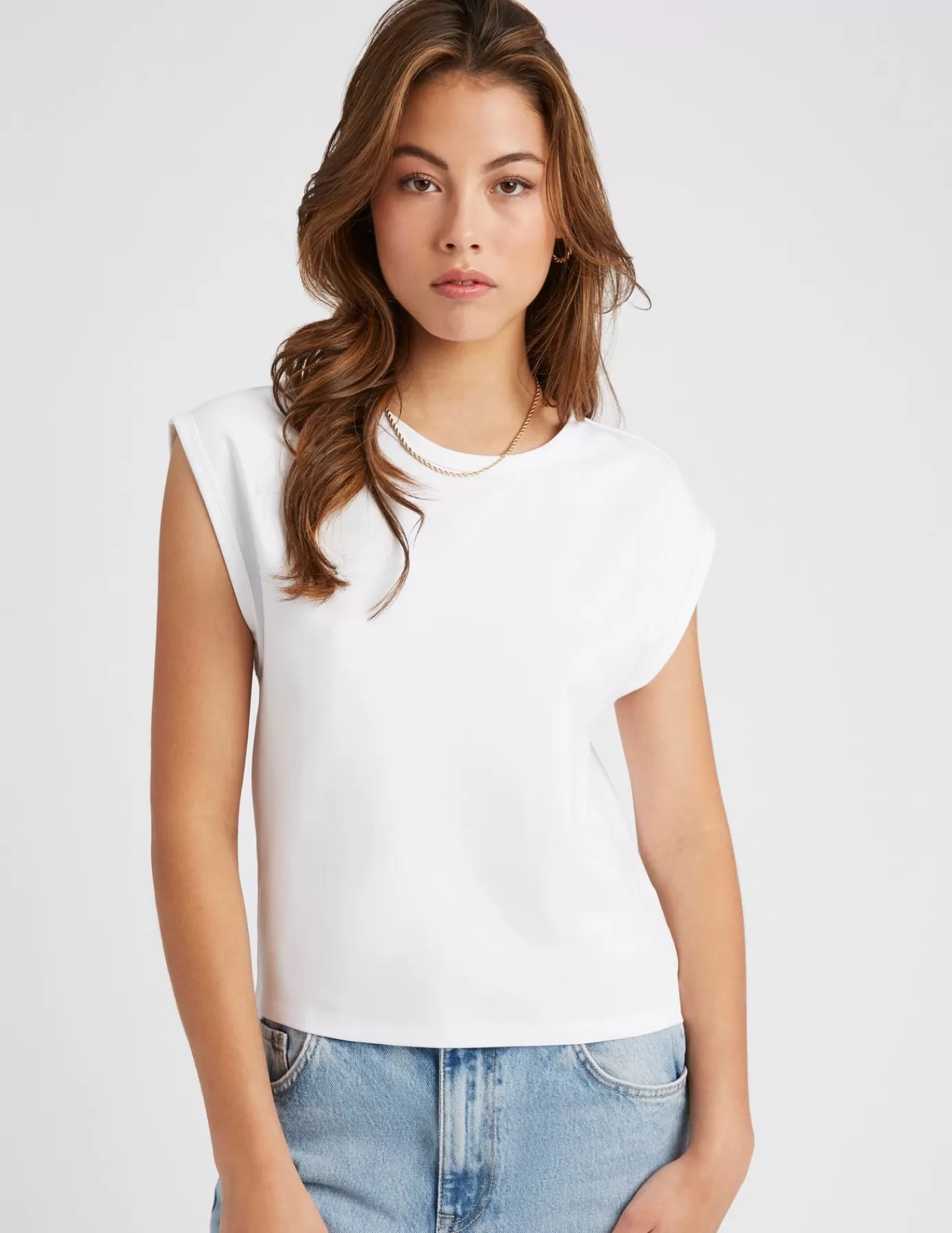 Flash Sale BZB T-shirt uni Blanc