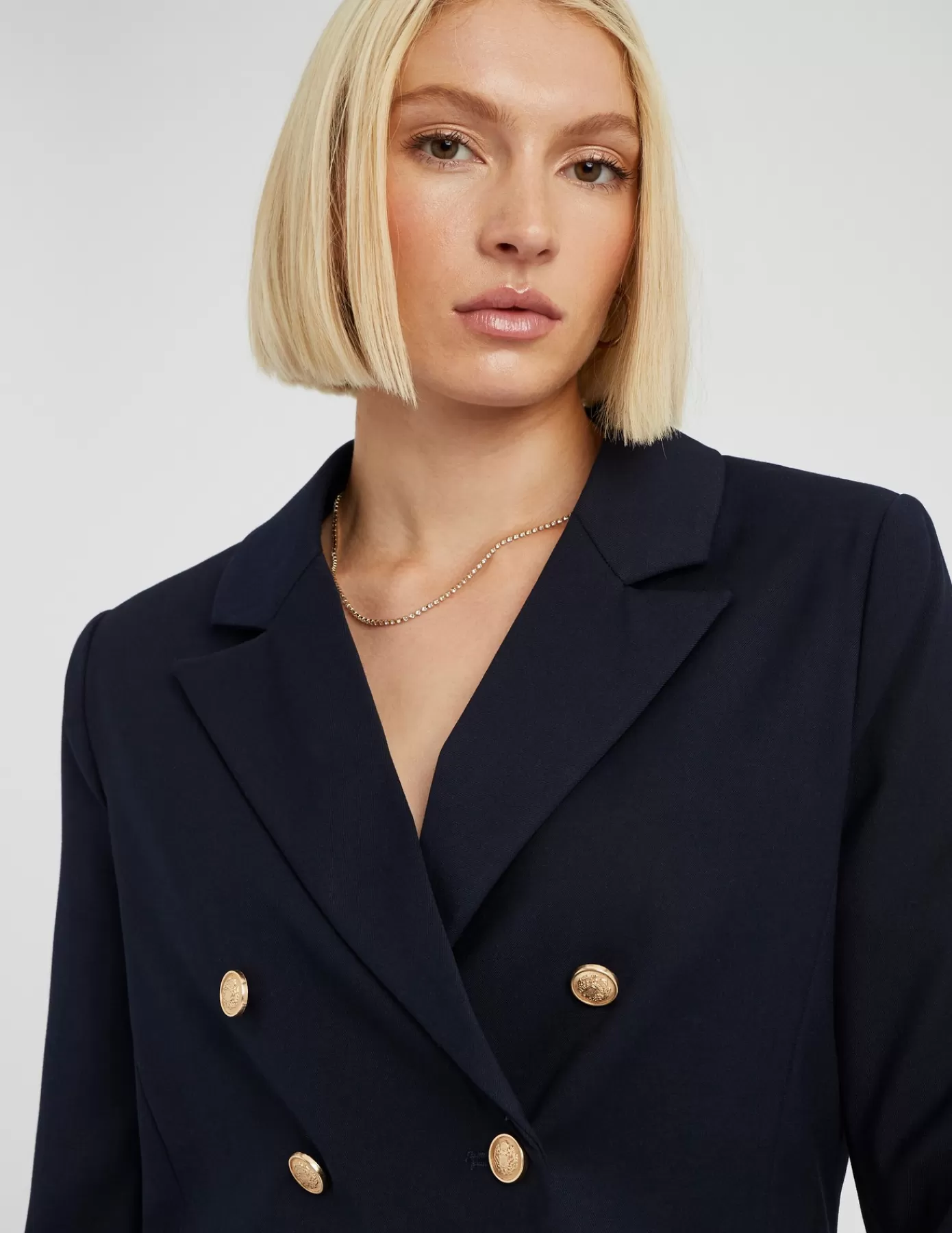 Outlet BZB Veste blazer courte Bleufoncé