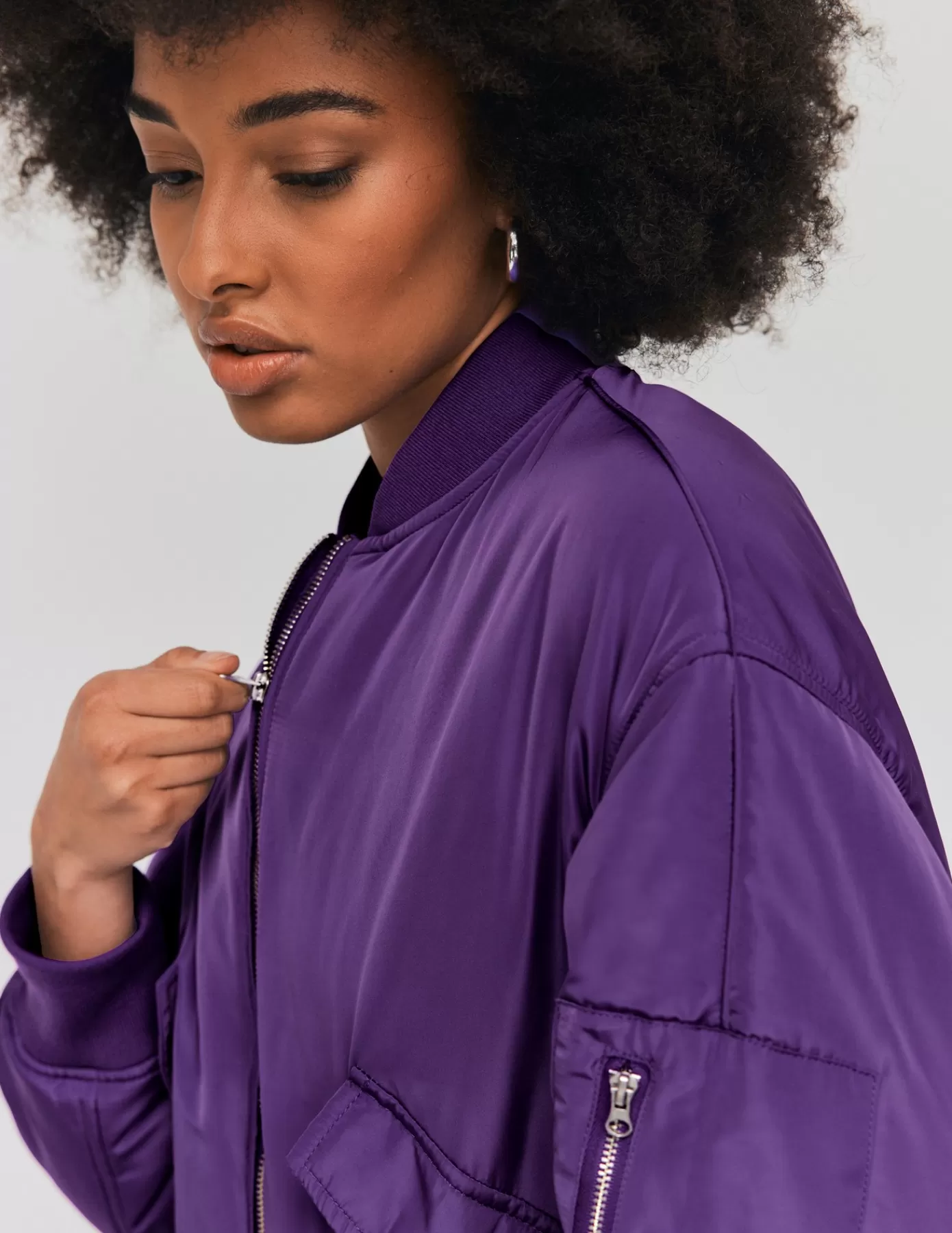 Cheap BZB Veste bomber Violet