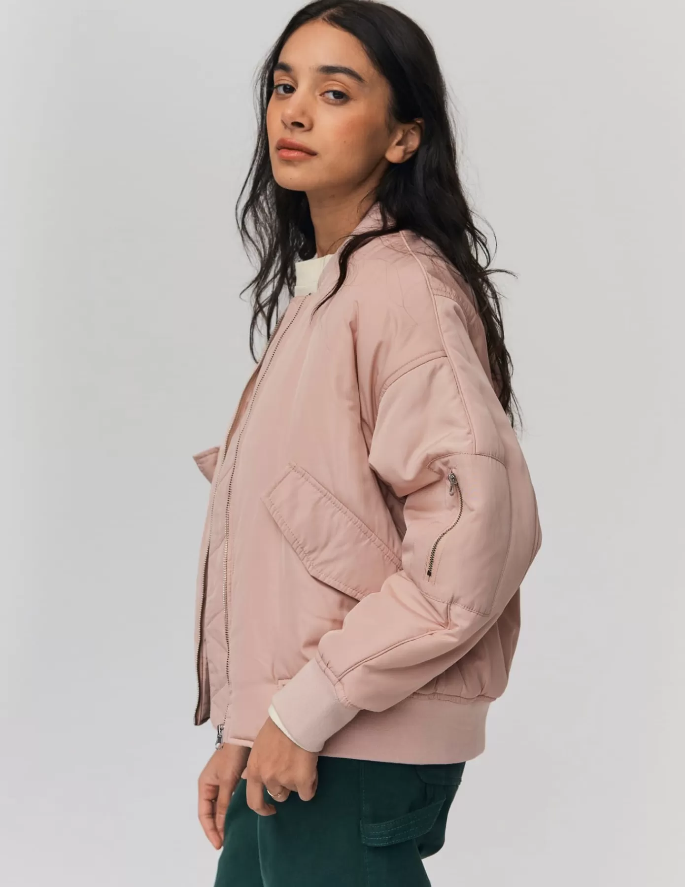 Store BZB Veste bomber Rosepâle